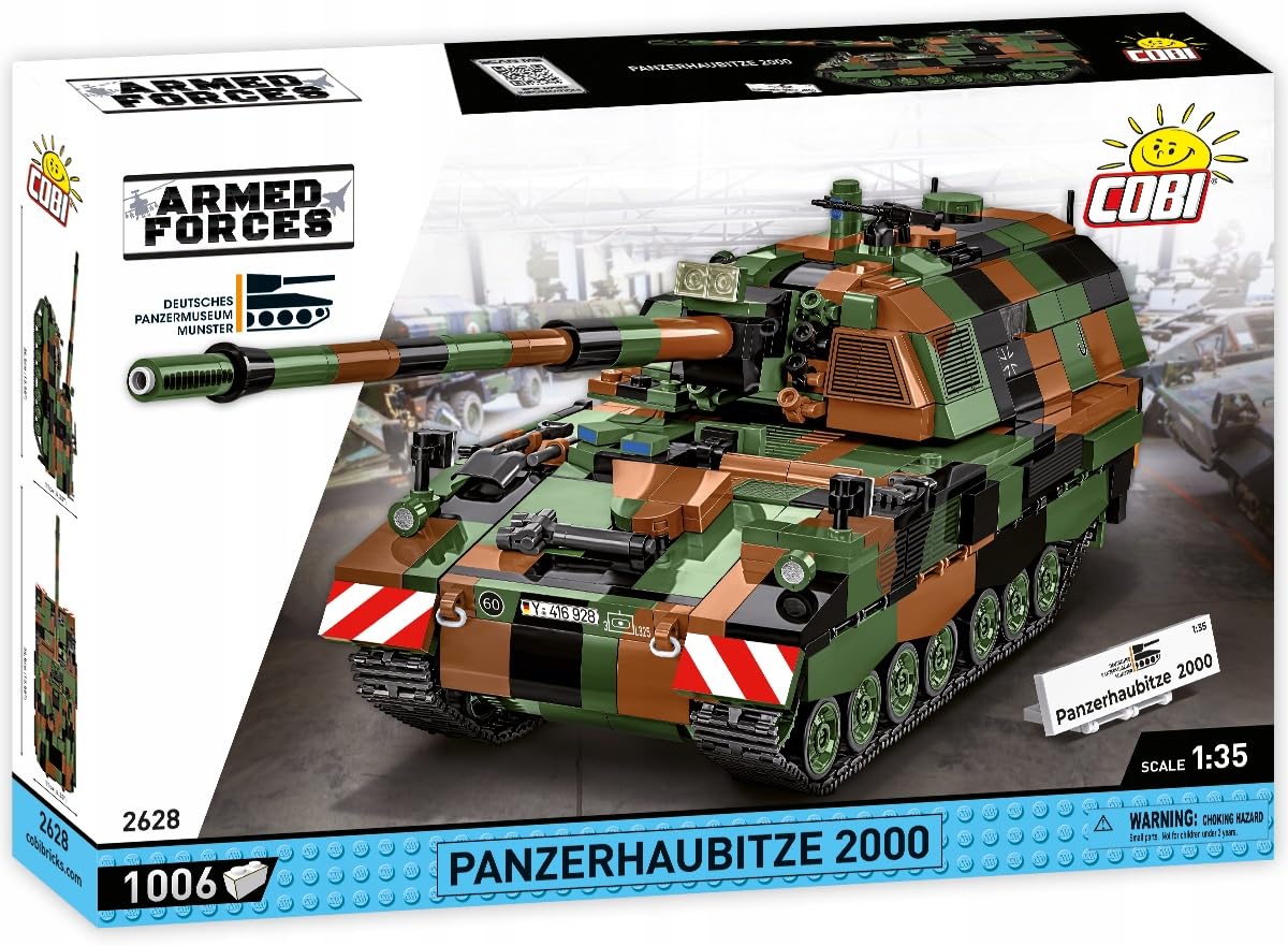 COBI Panzerhaubitze 2000, 13.58" x 4.33" x 4.33", Grün