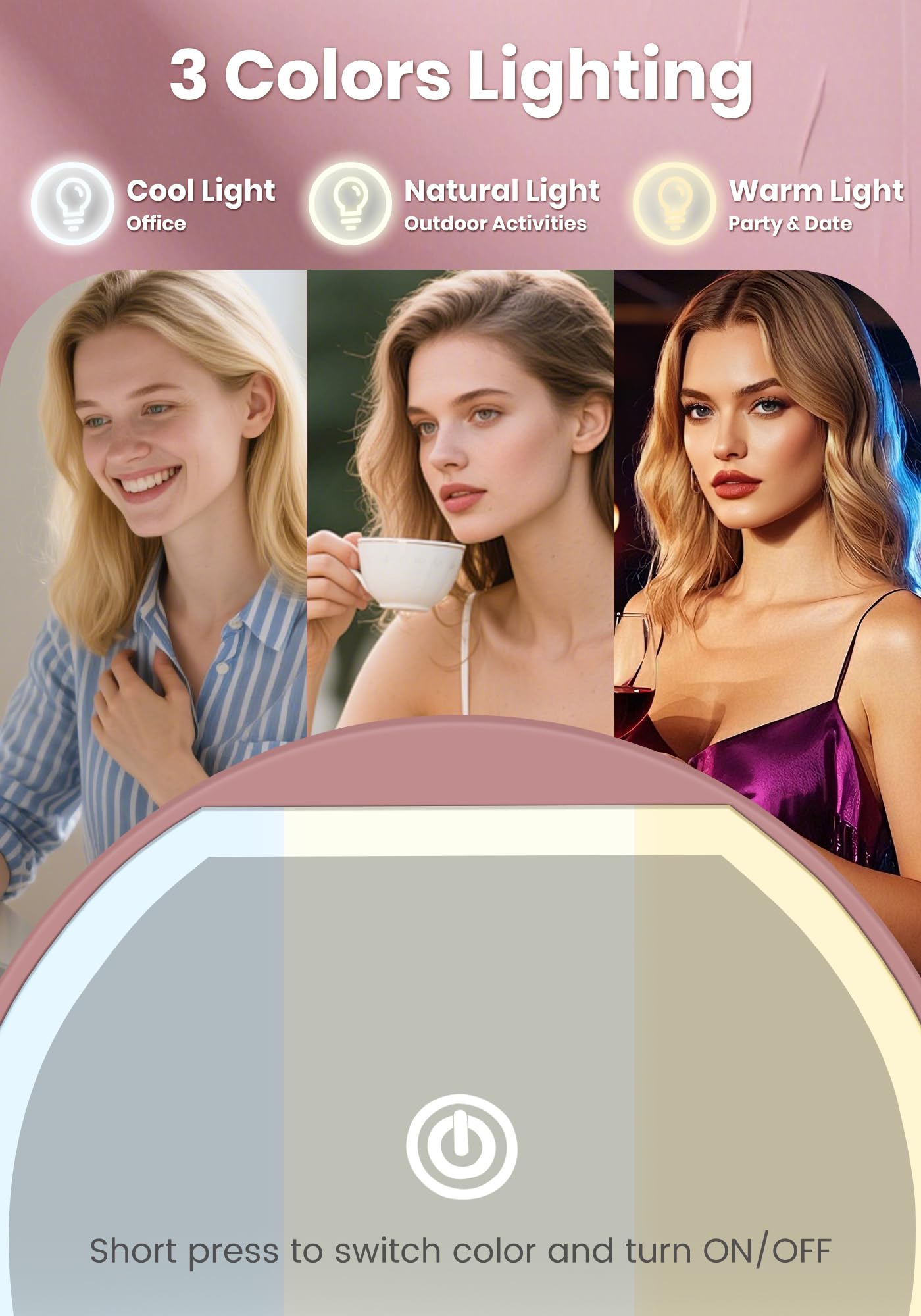 Rechargeable 40X Magnifying Makeup Mirror -3 Rechargeable 40X Magnifying Makeup Mirror -3