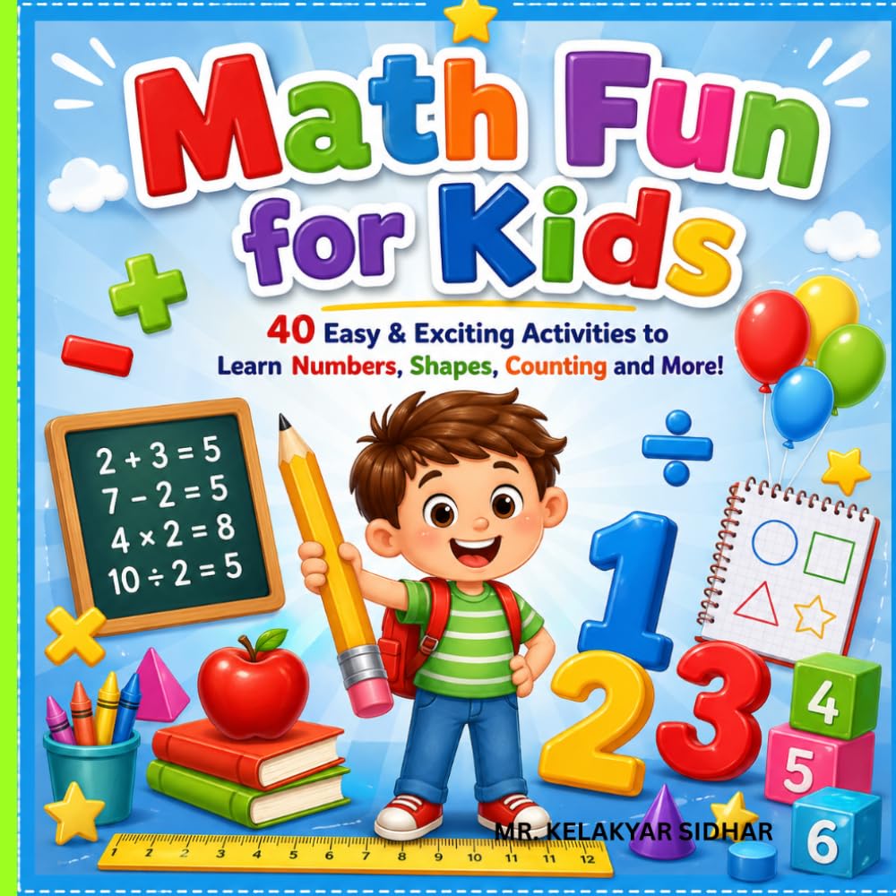 Math Fun for Kids: 40 Easy & Exciting Activities to Learn Numbers, Shapes, Counting and More!