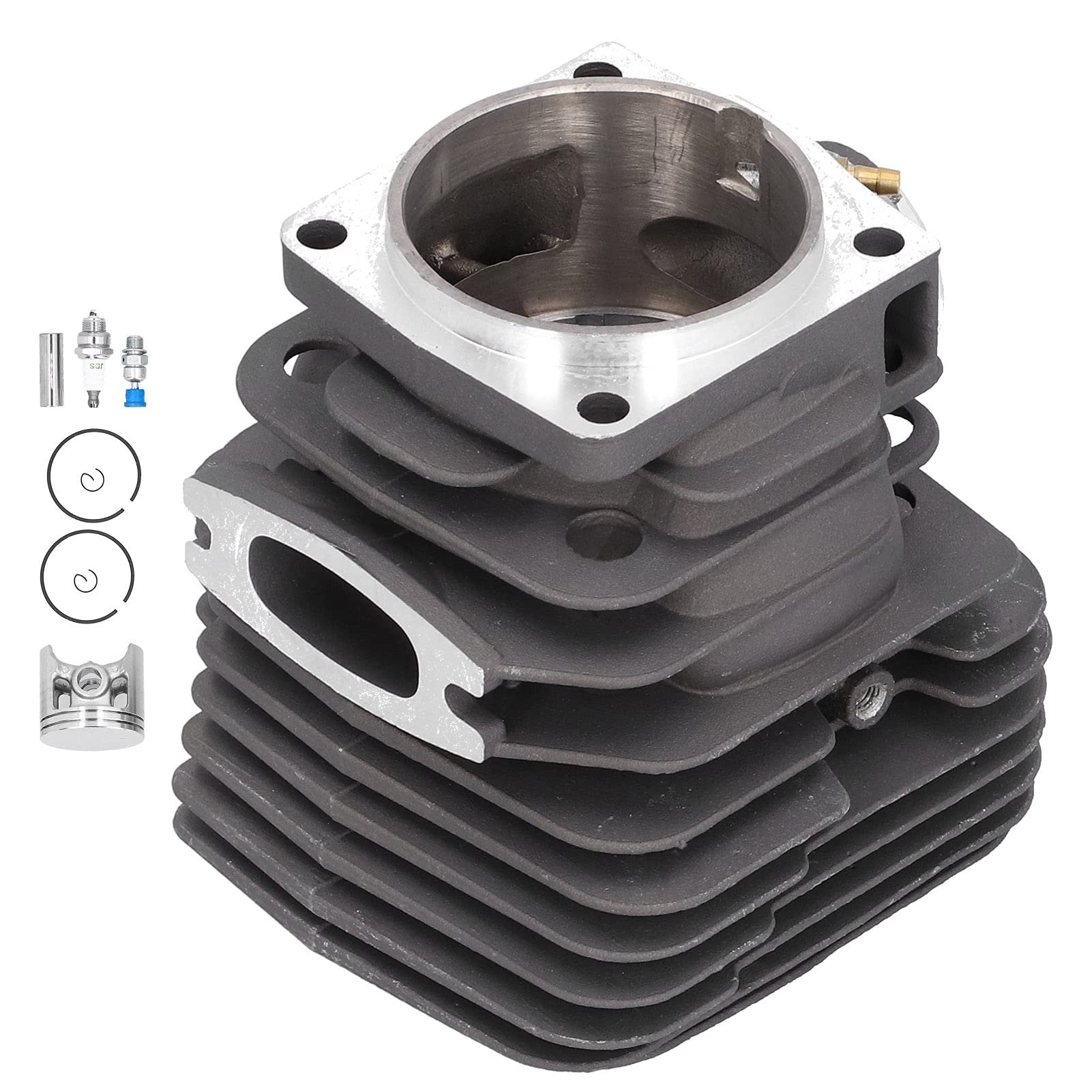Kit de Pistón de Cilindro de 56mm, Accesorios de Motosierra de Jardín Aptos para 395 395xp, Suministros de Motosierra, Accesorios de Jardín