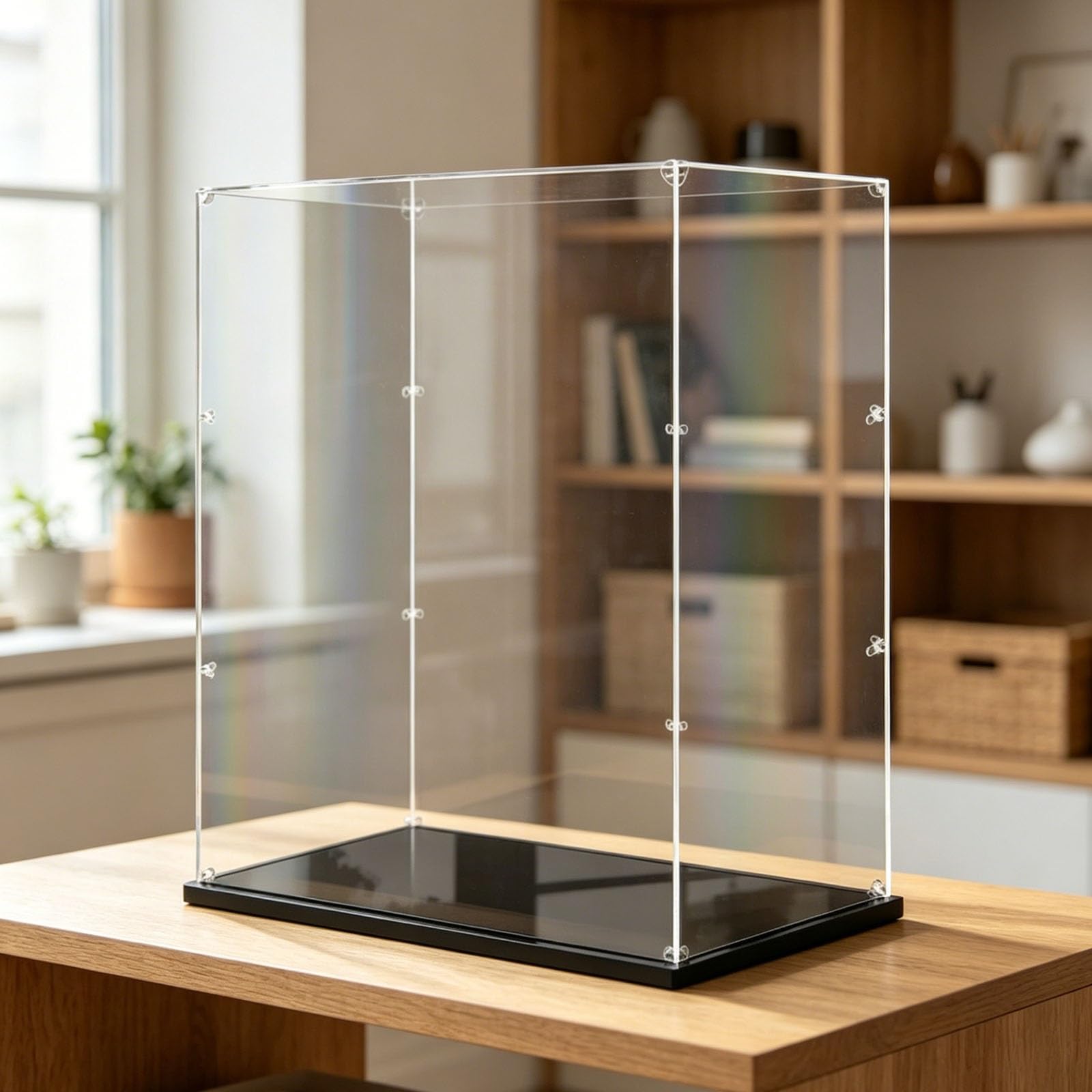 Vitrine acrylique transparent de 74cm pour objets de collection