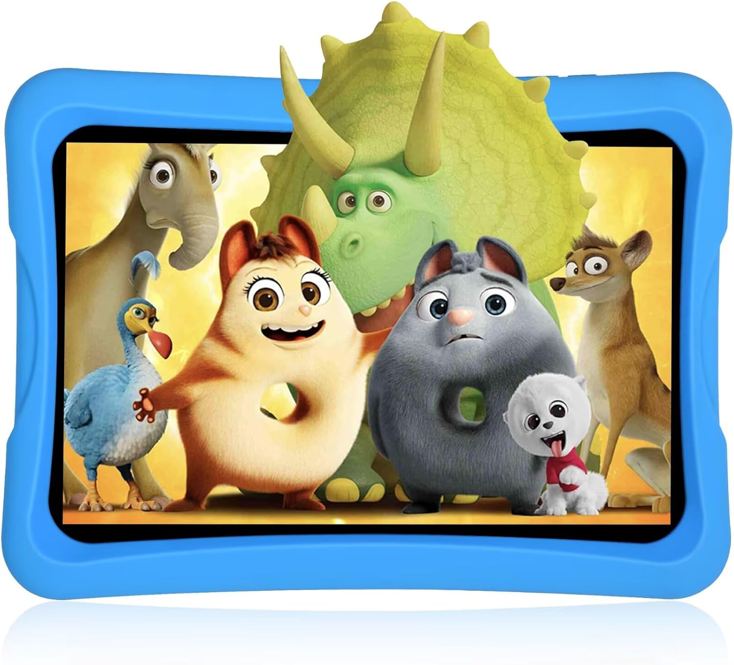 TEAYINGDE Kids Tablet 10.1" Android 13 Tablet 2.4GHz with WiFi 64GB Tablet for Ages 3–8 Kids（Blue）