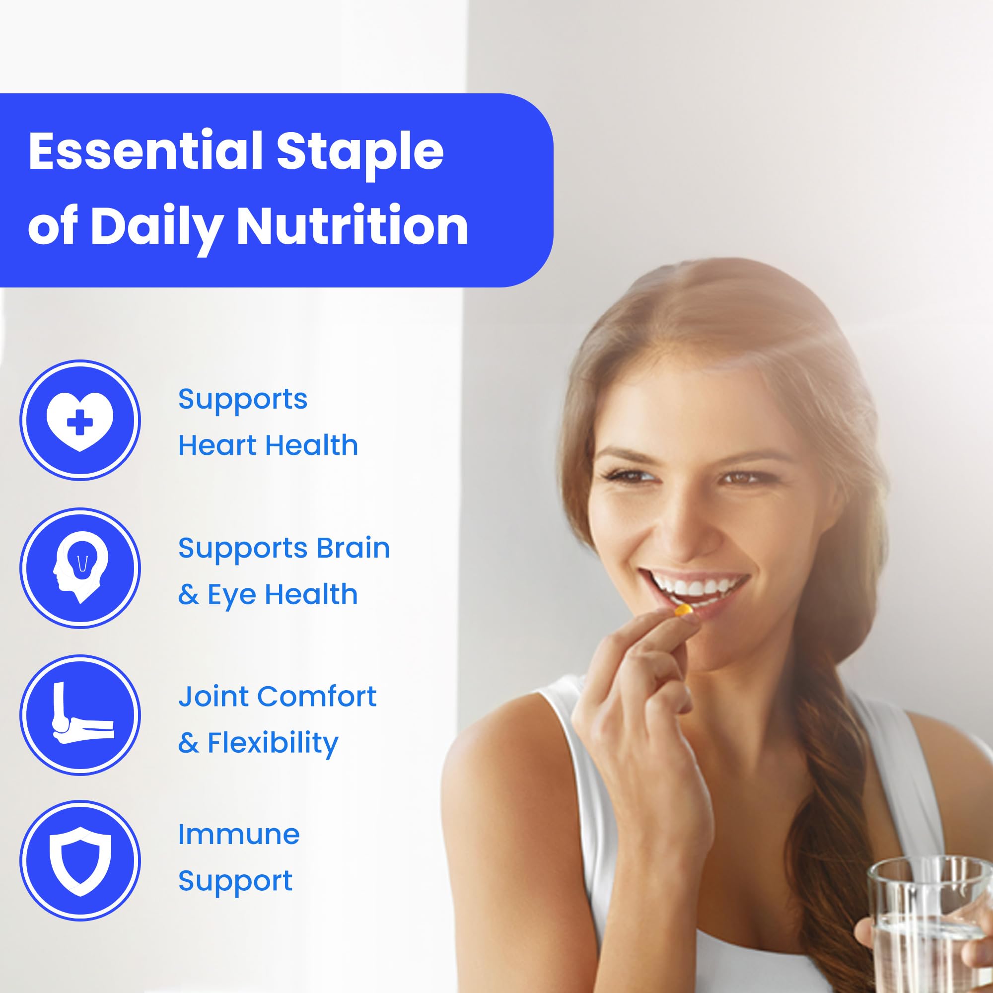 Triple Strength Omega 3 Fish Oil 3600 mg | EPA & DHA | 180 Softgels | Burpless Fish Oil Supplement, Wild Caught | Over 2100mg Omega-3 Fatty Acids Supplements | Natural Lemon Flavor Omegas 3 Pills — Amazon image 3