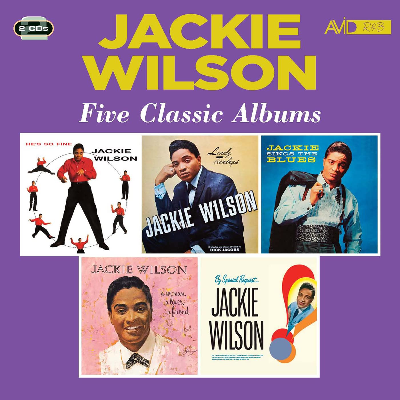 Jackie Wilson Five Classic Albums 2-CD NEW SEALED 2021 Remastered