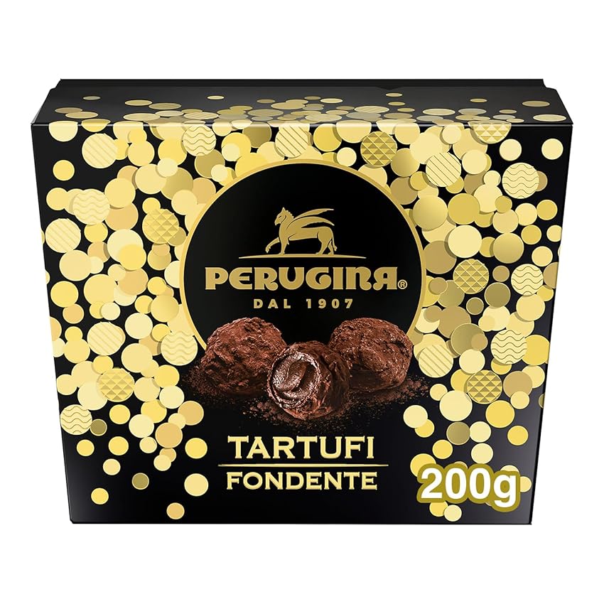 PERUGINA Tartufi Cioccolatini Fondenti, Scatola 200g