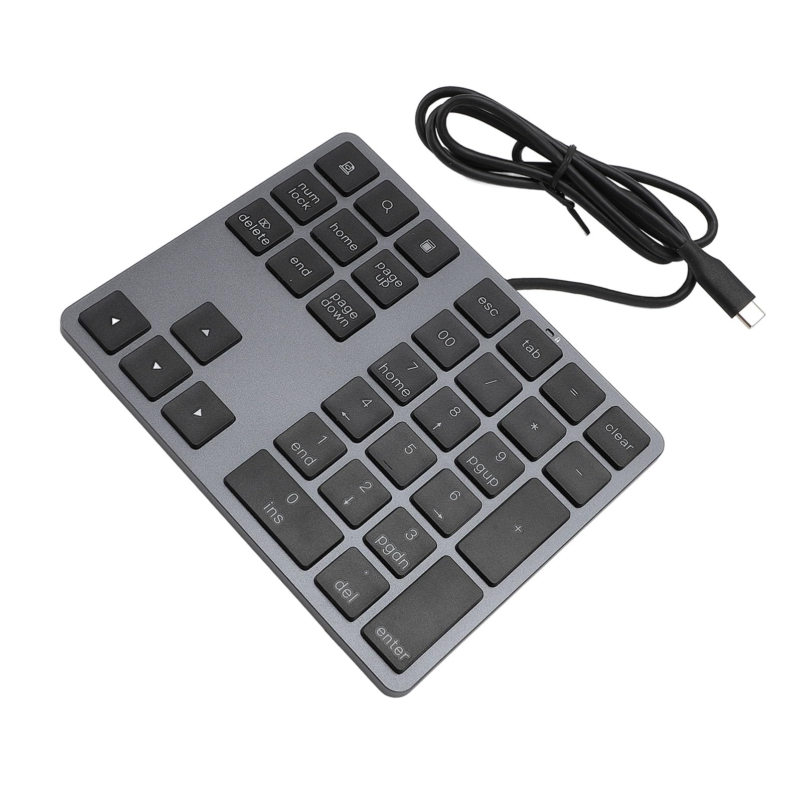 Tastierino Numerico Cablato Design Sottile per un Efficiente Inserimento Dati per Laptop e PC Desktop 34 Tasti USB C 3.1