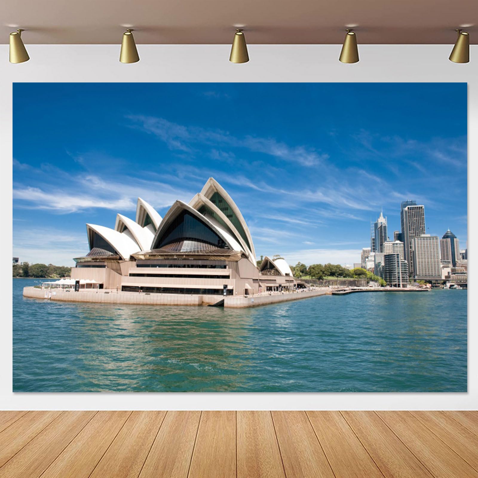 Yeele 7x5ft Sydney Opera House Backdrop Australia Famous Landmark Sydney City Scenery Photography Background Baby Adult Portrait Video Photo Shoot