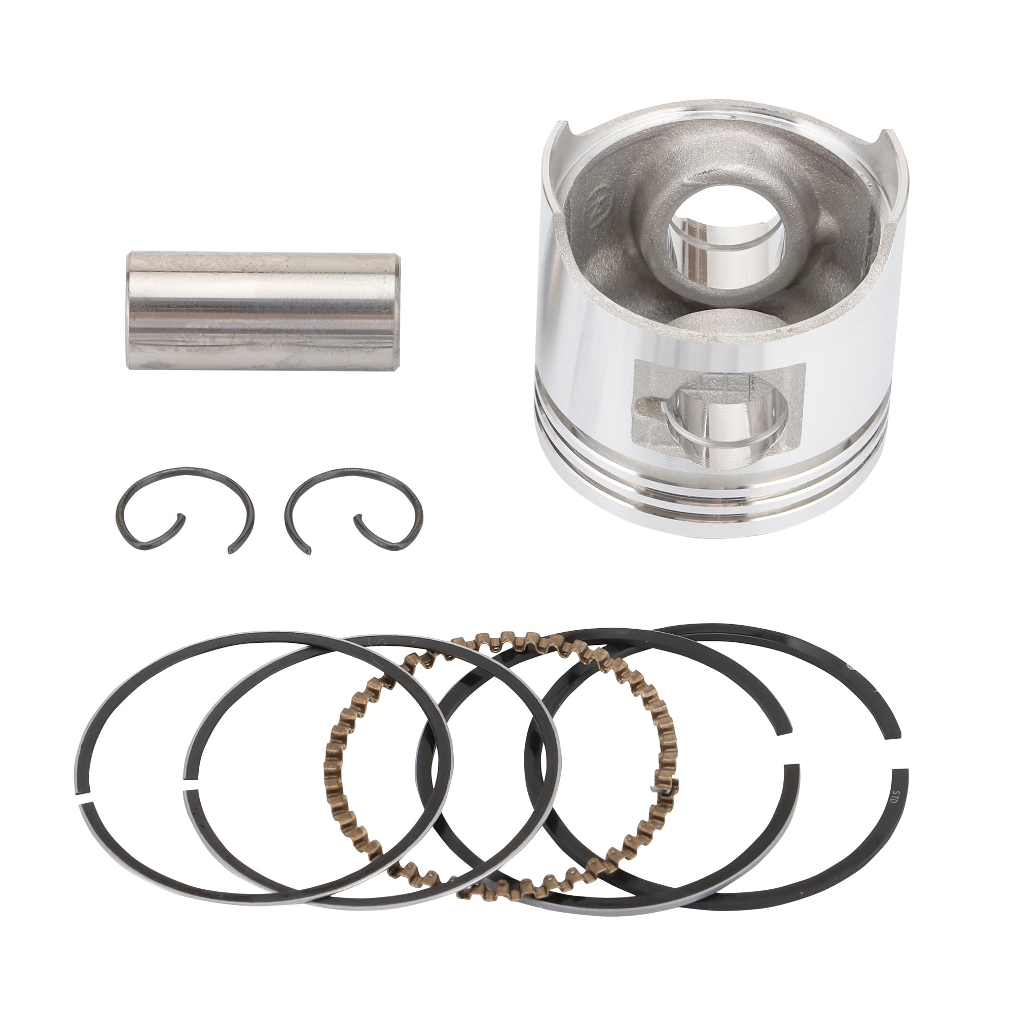 WOOSTAR 40mm Kit de Segments de Piston Remplacement pour 50cc Moteur Horizontal ATV Dirt Bike Go Kart