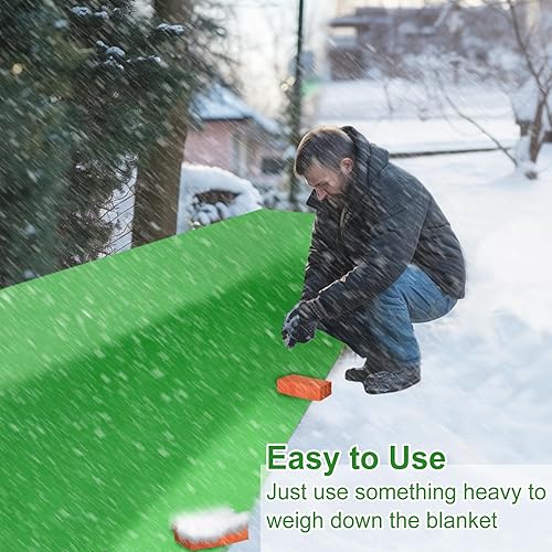 Miniatura 5 de Alphatool Cubiertas para plantas con protección contra la congelación de 2.0 ozyd - 10 x 12 pies, rectangular, transpirable, tela no tejida, a