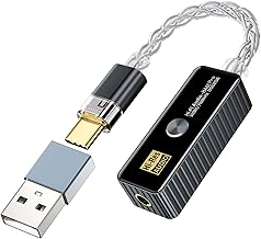 Headphone Amplifier - USB C to 3.5mm HiFi Audio Adapter 3...
