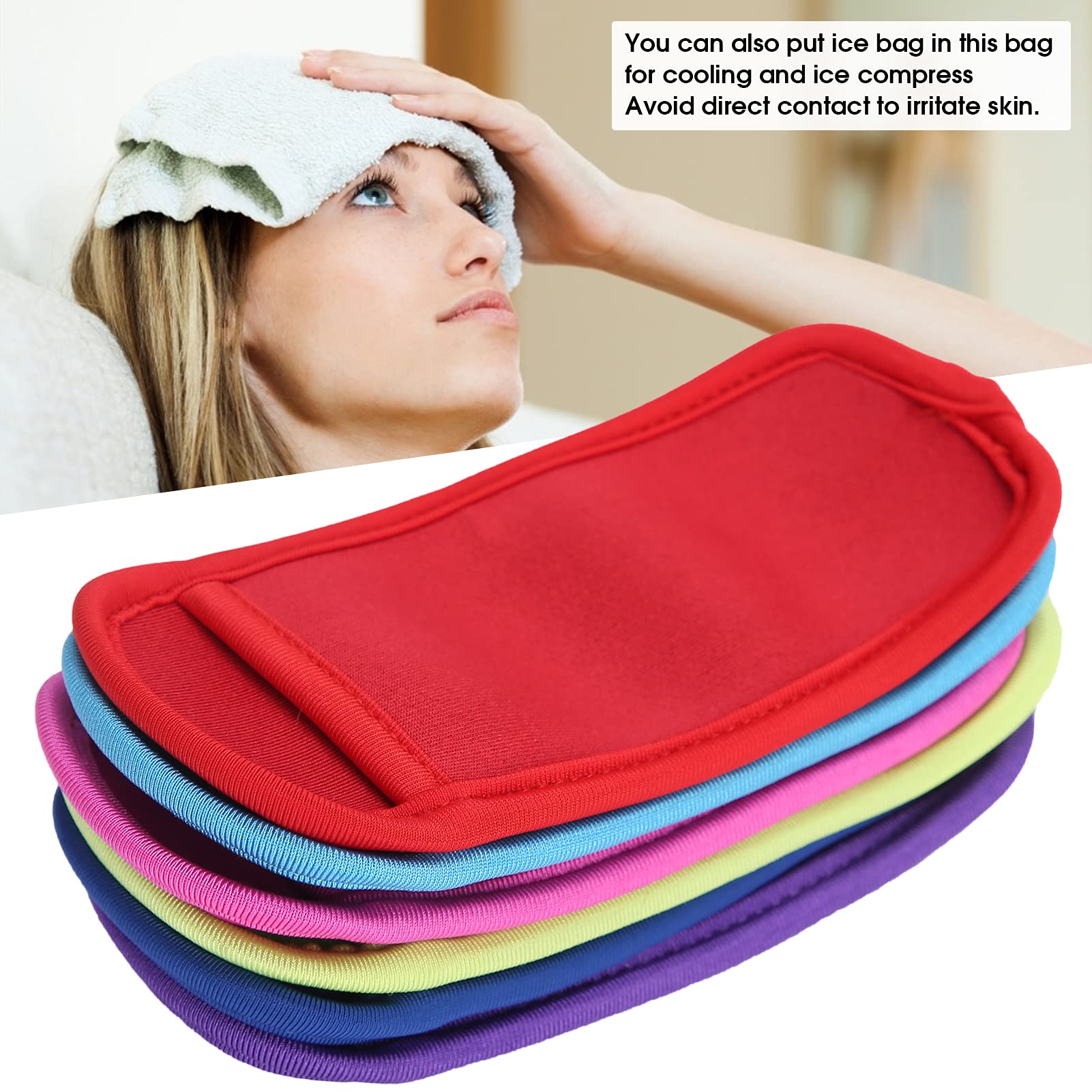 6pcs Portable Ice Bag Ice Sucker Holder Sleeves Accessory, Popsicle Holders Reusable Popsicle Bags Ice Sleeves Antifreezing Sleeves Anti for Party Barbecue