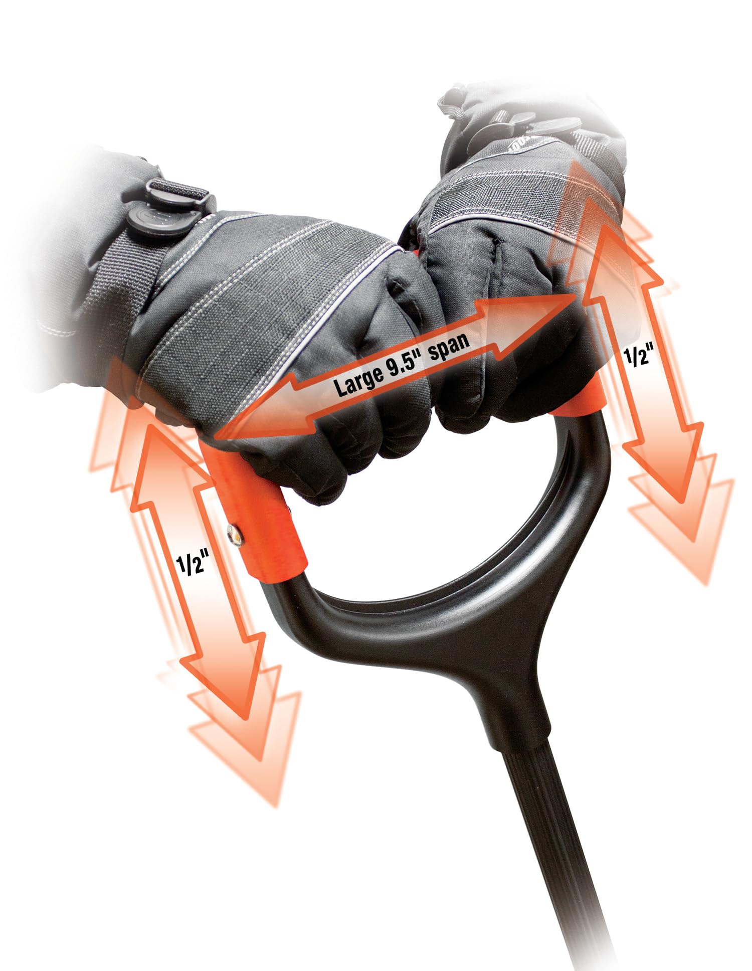 Bigfoot Emsco Series 7 in. Heavy Duty Steel Ice Chopper and Scraper w/Cushioned D-Grip