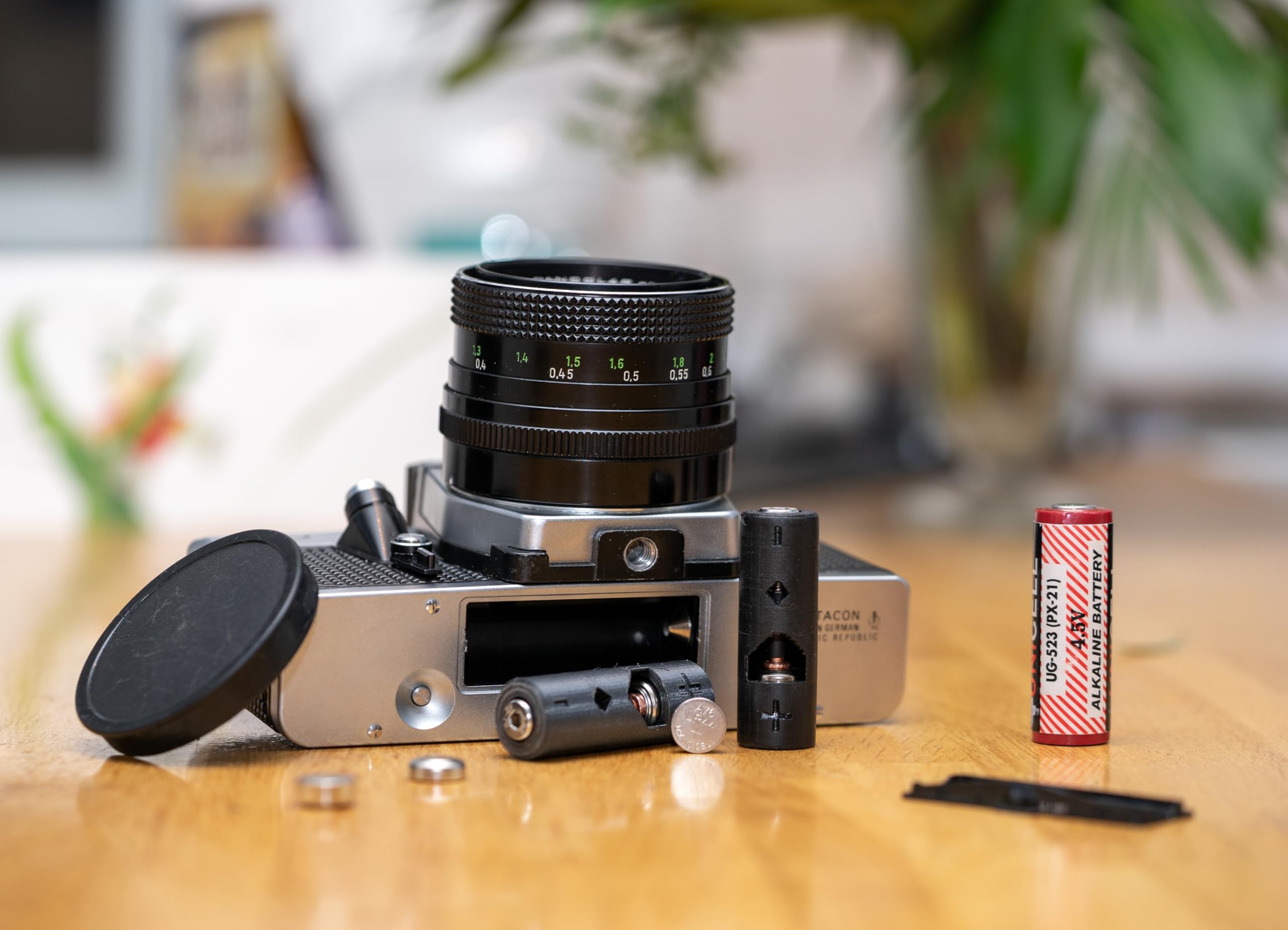 PX21 - Adattatore batteria 4,5 Volt per fotocamere Pentacon e Praktica