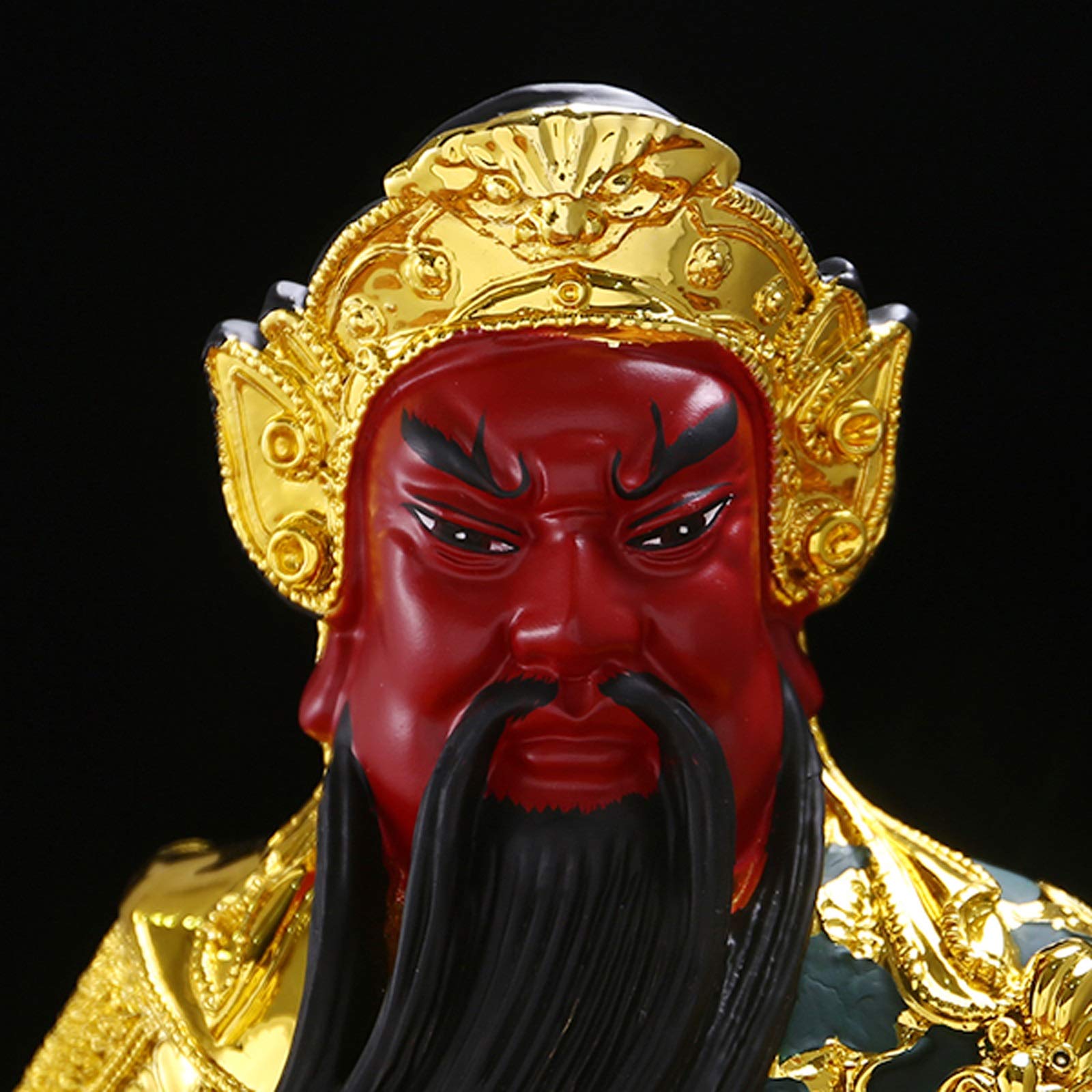 Statue di Buddha Guan Gong Guan Yu Buddha Statua Statua Casa Decorazione Lucky Luogo Cinese Feng Shui Guan Yun Chang Chang Resina Statua indoor Statua Fortune protezione Statue Collezione Decorazione
