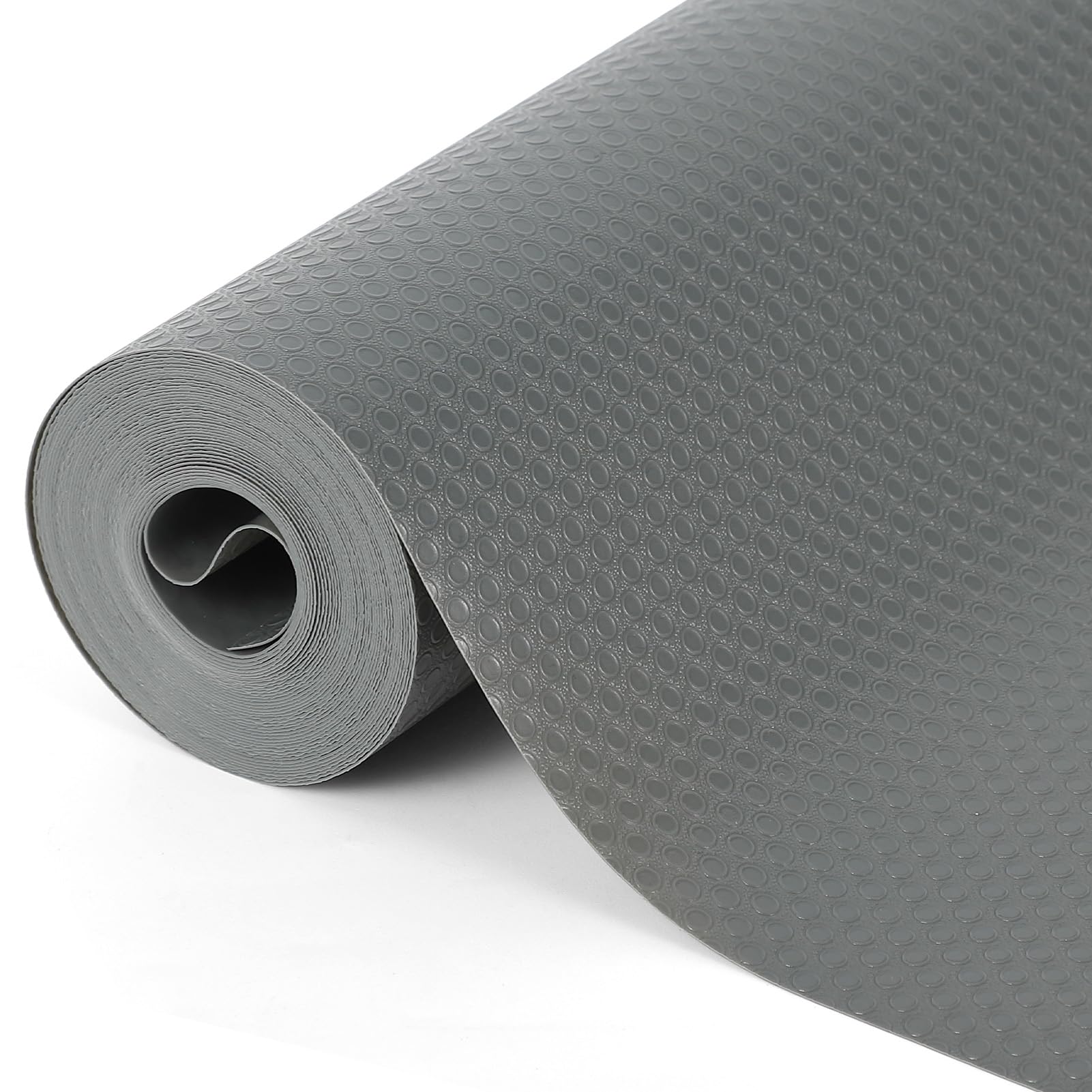 HAUSPROFI Schubladenmatte für Regale Schränke Schubladen Kühlschranke Hause Büro, 30x300cm Zuschneidbar, Transparent Grau