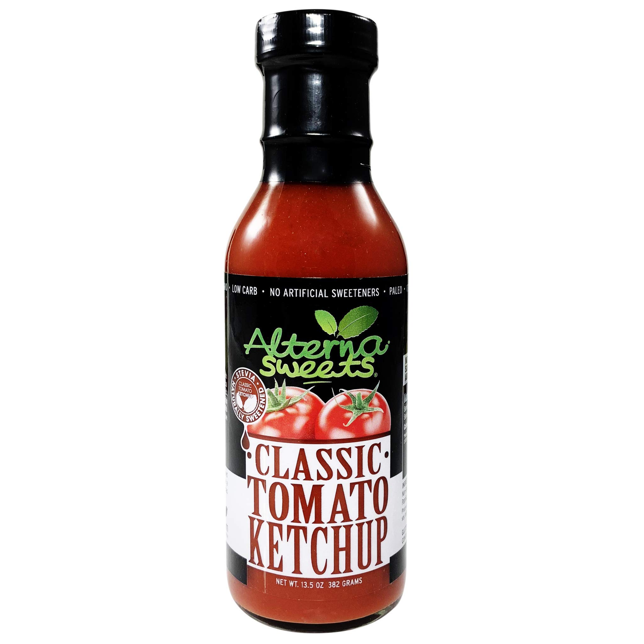 AlternaSweets Stevia Sweetened Classic Tomato Ketchup - 13.5 oz - Low Carb - KETO/ Paleo/Atkins/Diabetic Friendly - Non GMO - Gluten Free