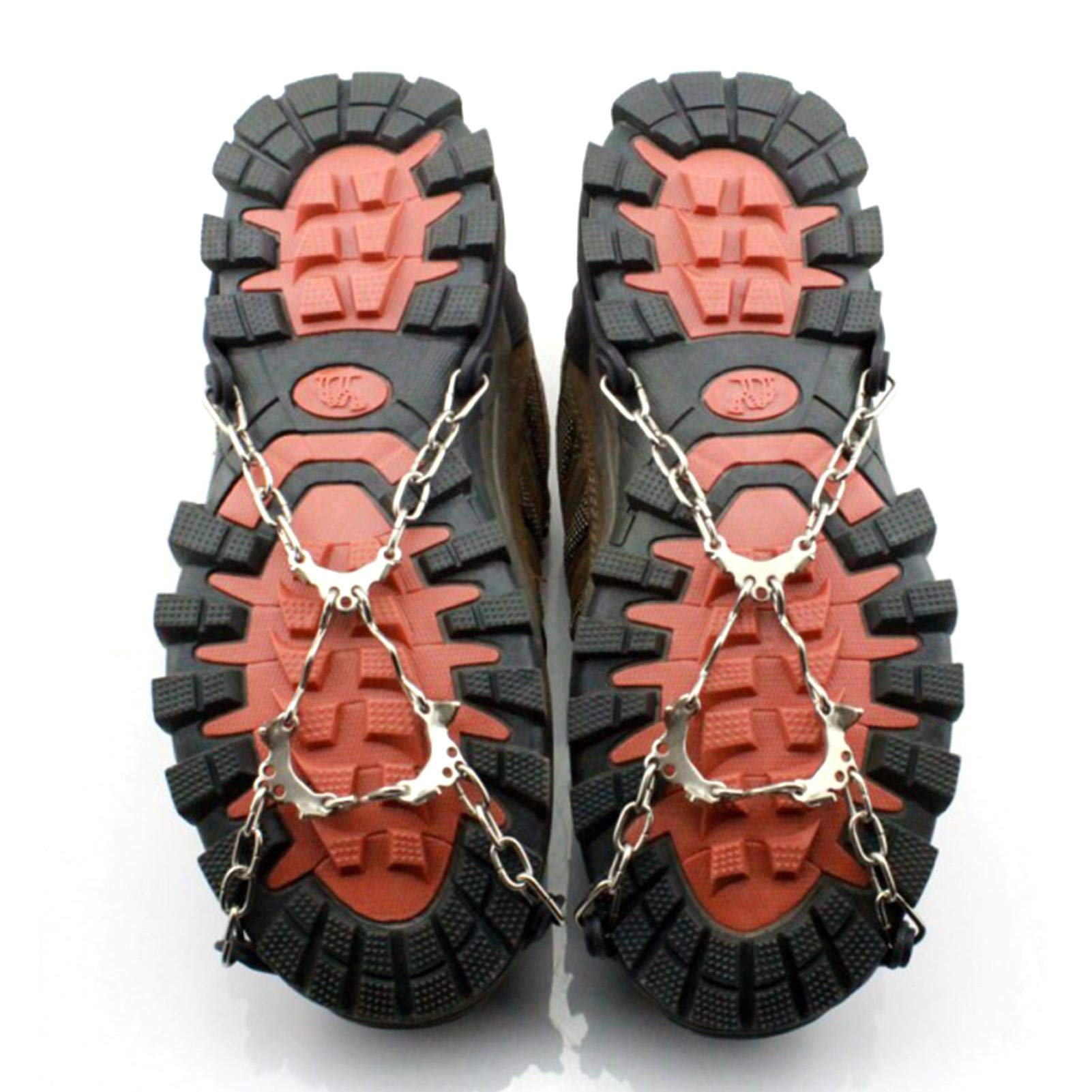 Catene Antiscivolo Per Scarpe - 6 Artigli In Acciaio Per Ghiaccio E Neve | Taglia EU35-45 Unisex - Foto 7
