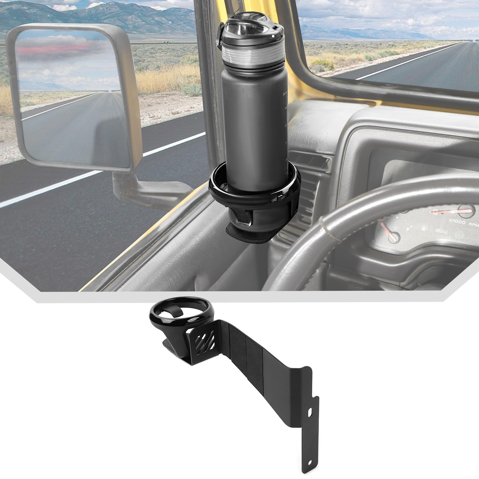 Amazon.com: JeCar Front Door Cup Holder Fit for 1997-2006 Jeep
