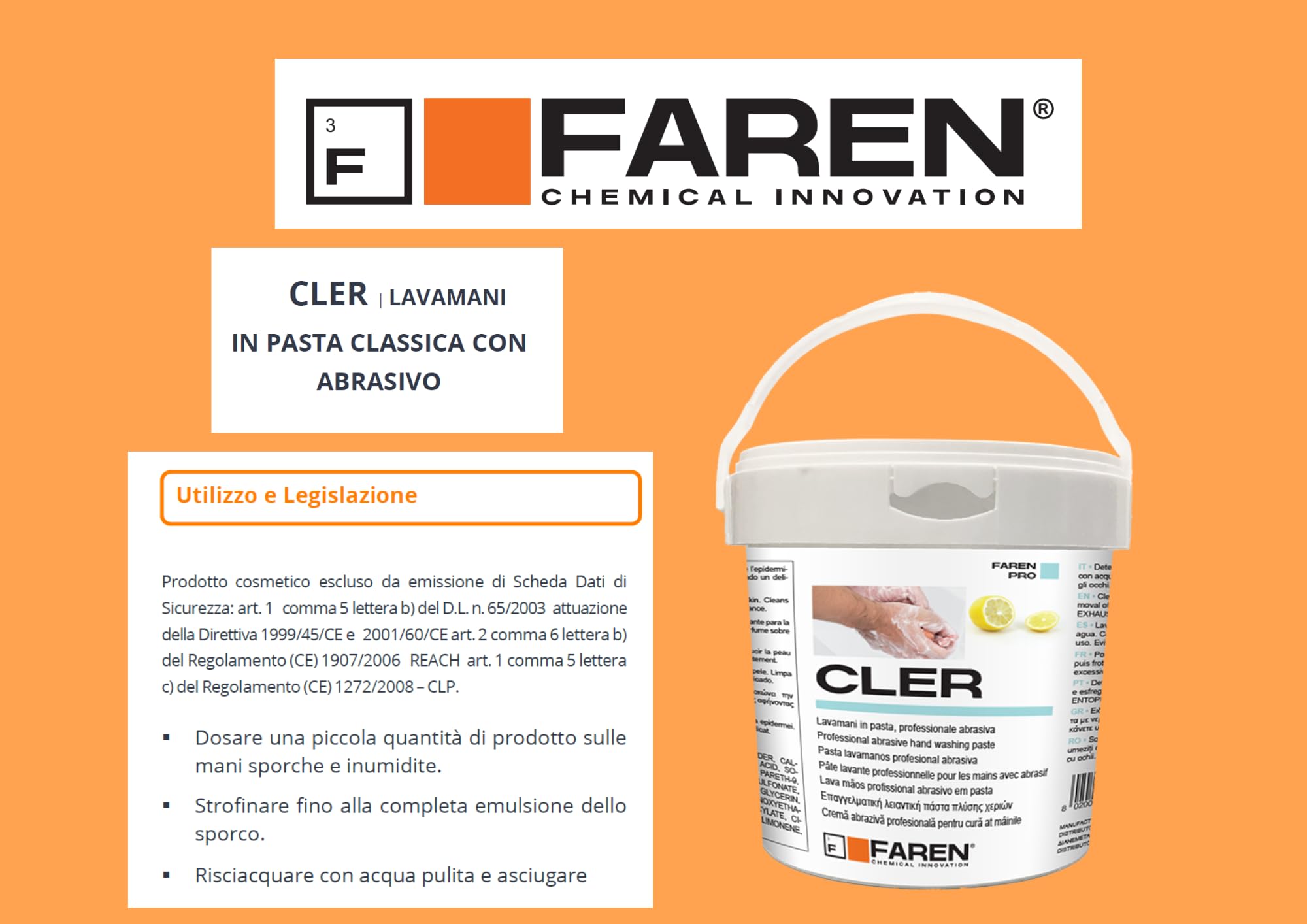 PASTA LAVAMANI 'CLER' 1 kg