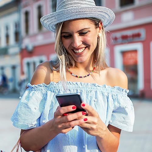 Miniatura 6 de ONESING Juego de 14 gargantillas de conchas Puka Shell Beach Pearl Bohemian Beaded Gargantilla Joyería Hawaii hecha a mano Ajustable para mujer