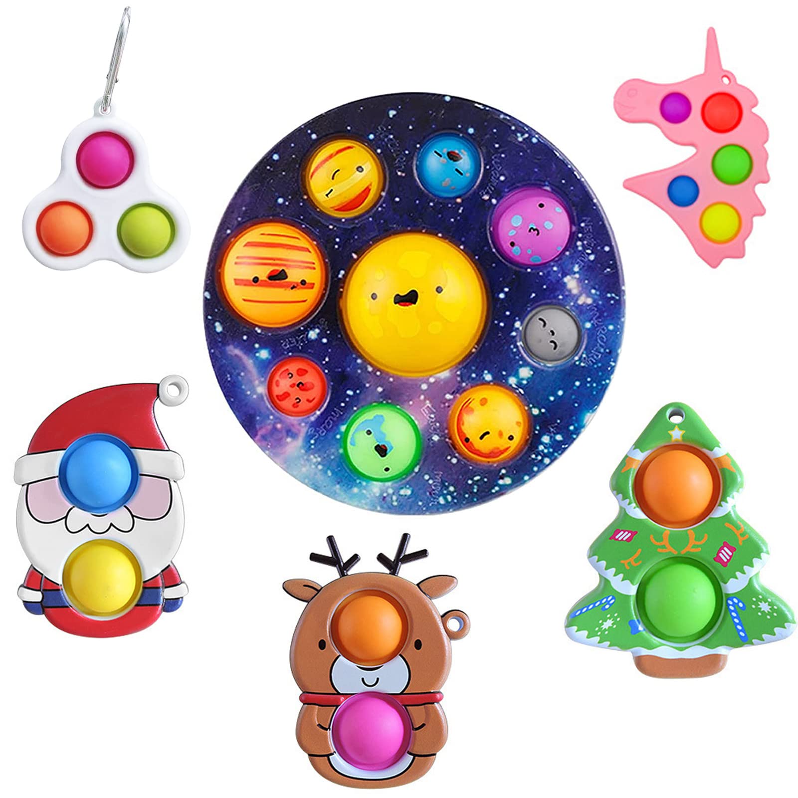 Buy Fidget Toys Frisbee AntiAnxiety Tools, Pop Fidget Block Set Stress