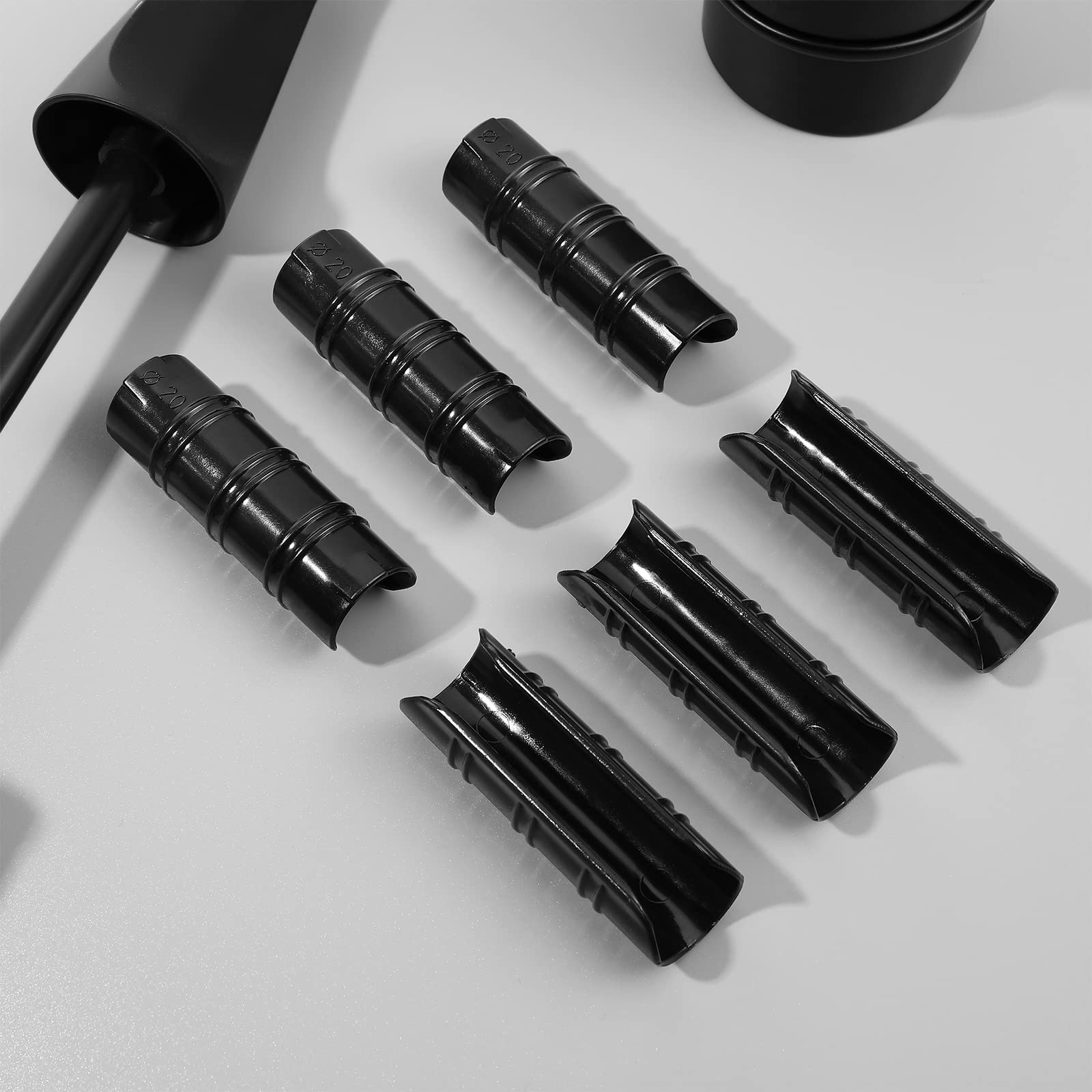 YARNOW Lot De 30 Clips De Fixation, Colliers De Serrage En Plastique Pc Pour Tuyaux De 20 mm, Idéal Pour Fixer Bâches, Filets Et Films