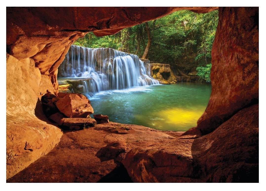 WallArena - Vinyl Wallpaper Canyon – 152,5x104 cm Wallpaper for Living Room & Bedroom - - Wallpapers - Wall Covering - Feature Wall & Photo Wall - Forest — image 1