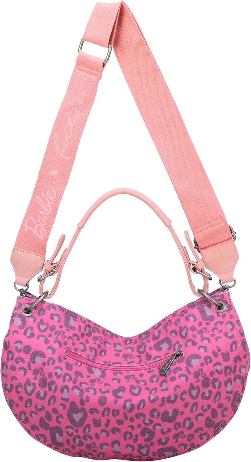 Women's Bitzi11 Silhouette Barbie Canvas Leo Fuchsia Hobo, Leo Fuchsia, Mittelgroße