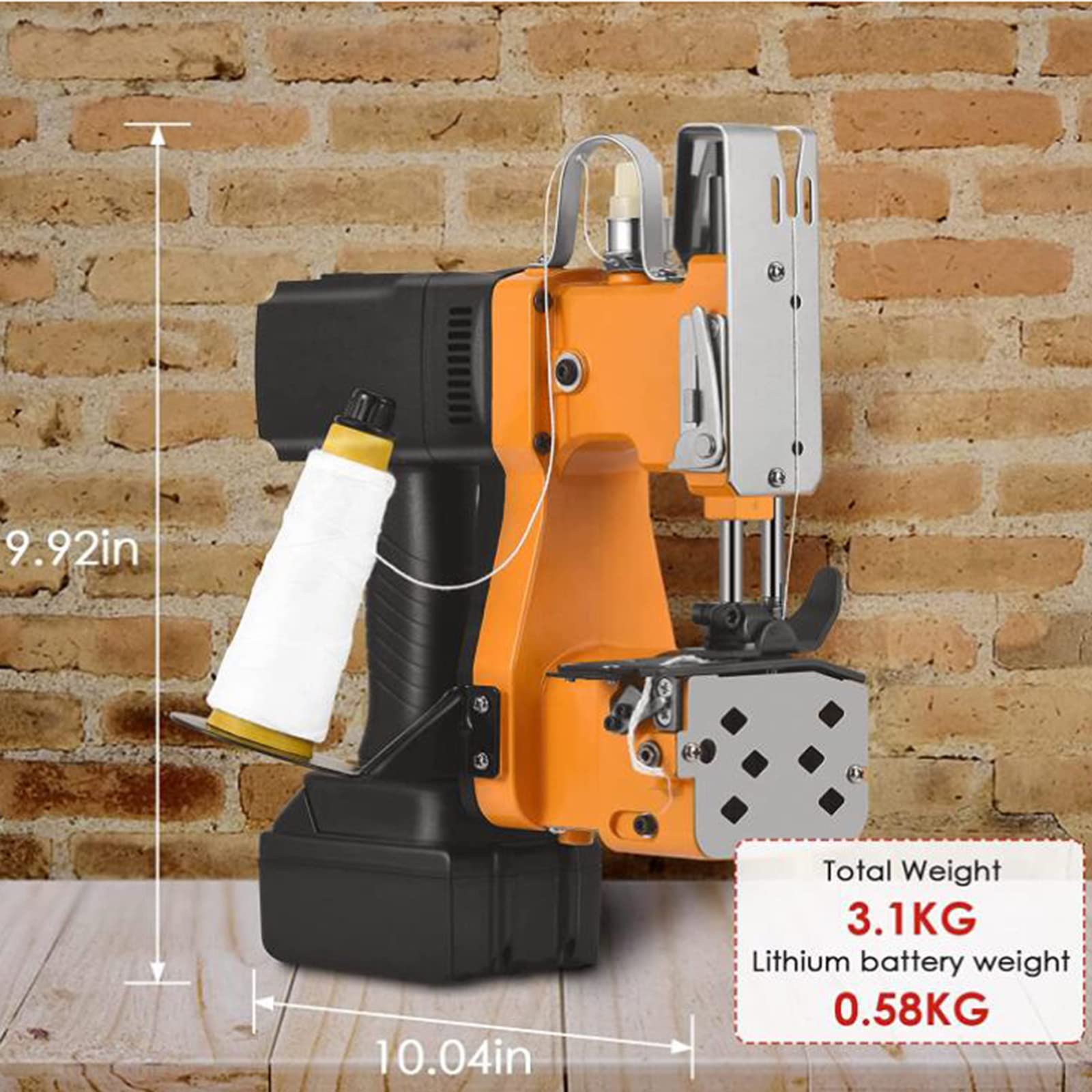 Macchina di chiusura di sacchetti, linea di sigillatura automatica per sacchetti tessuti, ideale per sacchetti di mangimi, semi, cemento e fertilizzanti, soluzione di imballaggio efficiente e