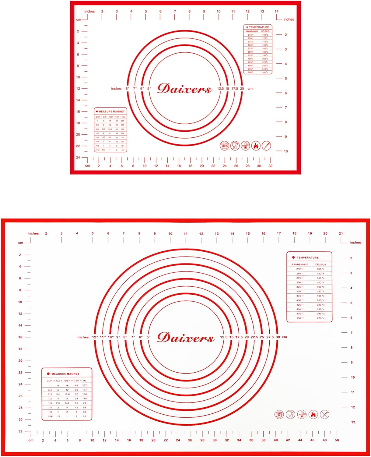Silicone Baking Mats Set of 2,Large...