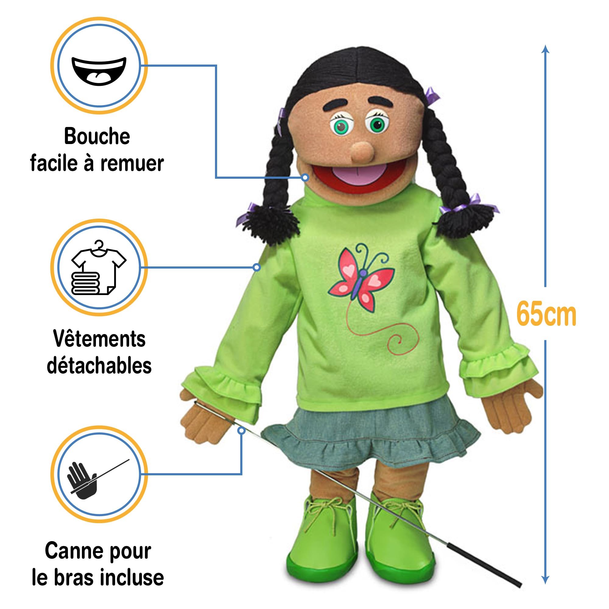 25" Jasmine (Hispanic) by Silly Puppets