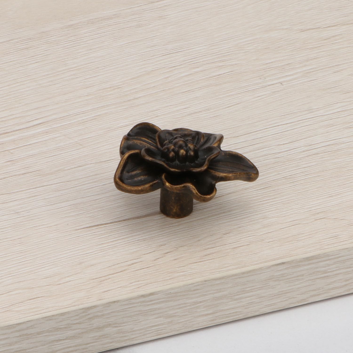 Lot De 4 Boutons De Tiroir En Forme De Pétales De Fleurs Dorés Pour Commode, Meubles, Placards, Tiroirs, Poignées De Porte D'armoire, Poignée à Trou