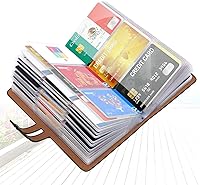 Vista 1 de Padike - Tarjetero RFID para tarjetas de crédito, organizador de tarjetas de visita, tarjetero con 96 ranuras para tarjetas de crédito, protector