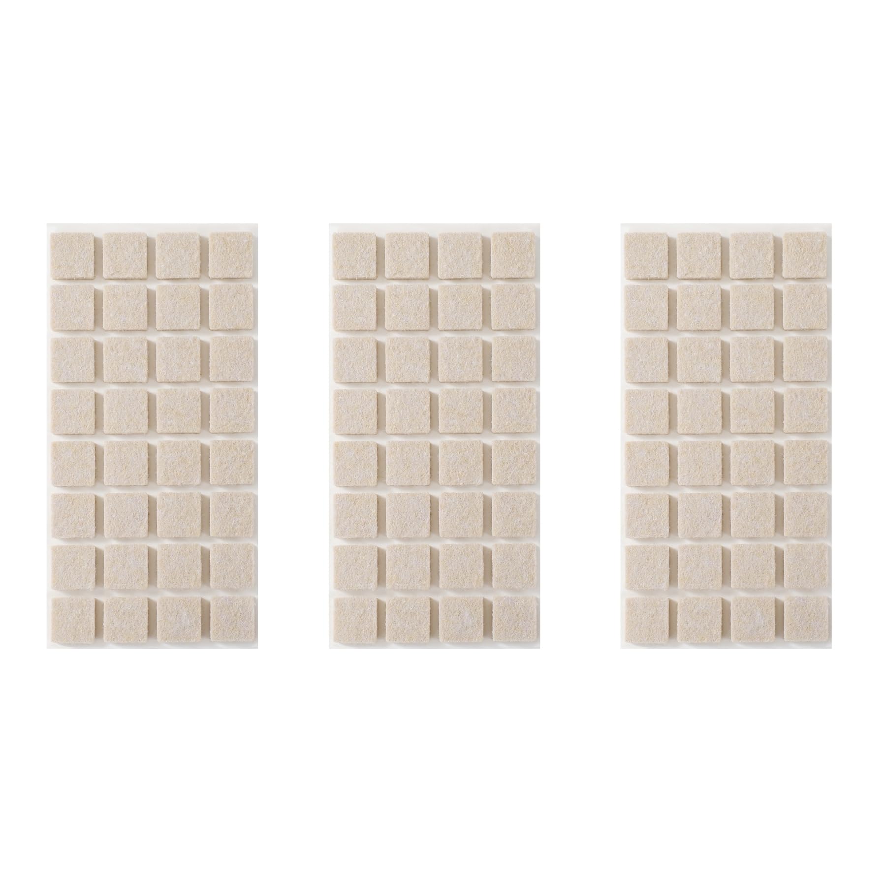 Furnigear Felt Furniture Pads for Hardwood Floor - Self Adhesive Chair Felt Pads, Floor Protector for Furniture Feet, Furniture Sliders Moving Your Furniture Smoothly - Anti Scratch 96 Pcs 3/4" Square