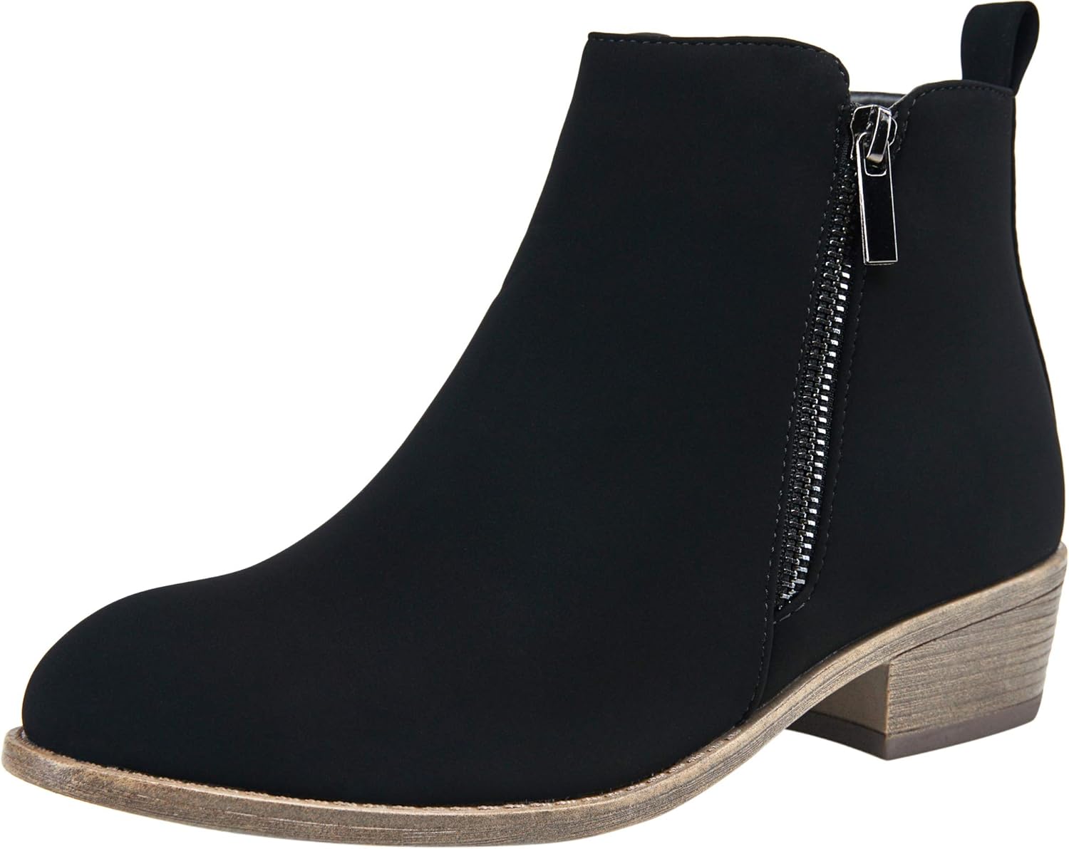 Jeossy Women's Ankle Boots Thick Heel Low Heeled Booties