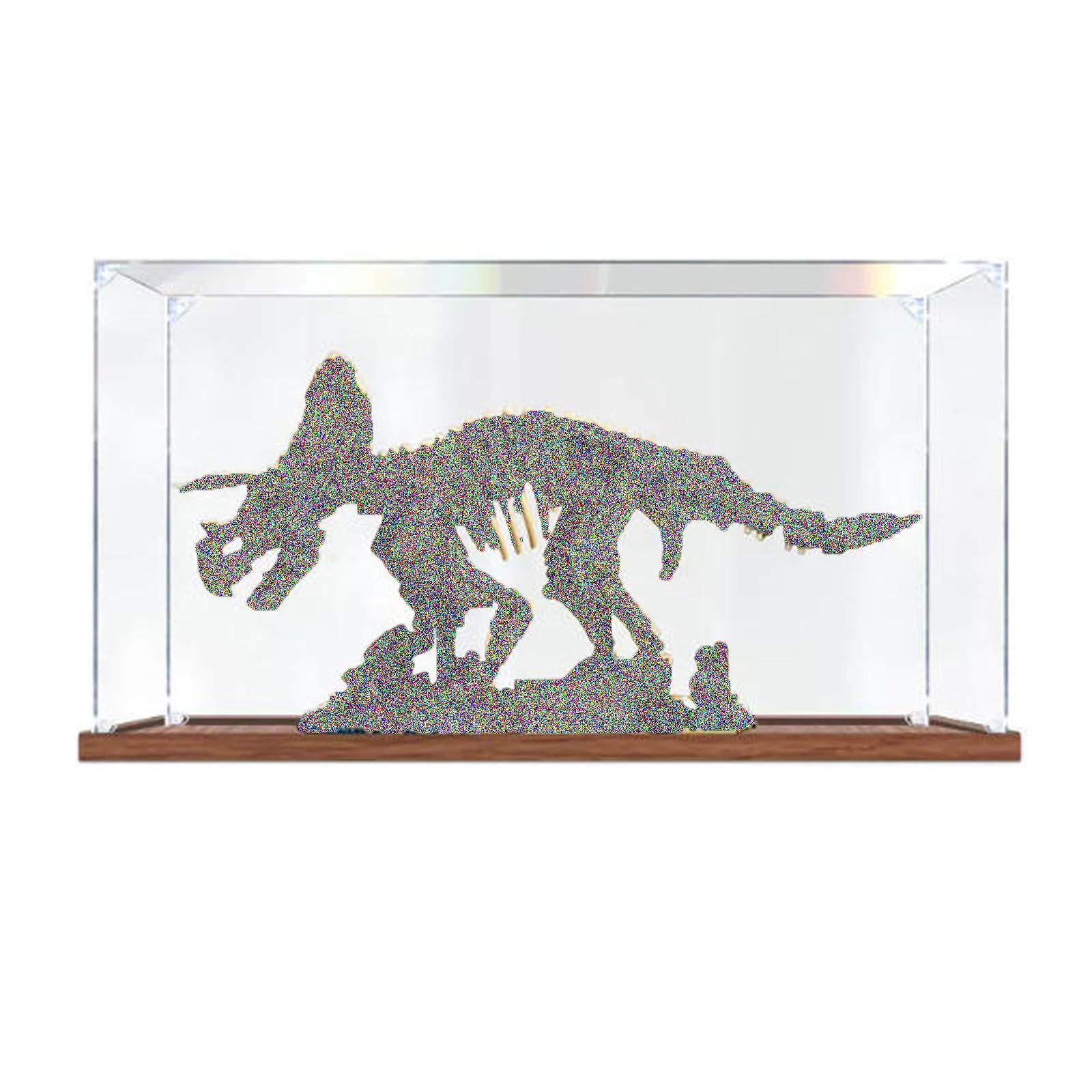 Clear Acrylic Display Case Only for Lego 77985 Triceratops (2mm)