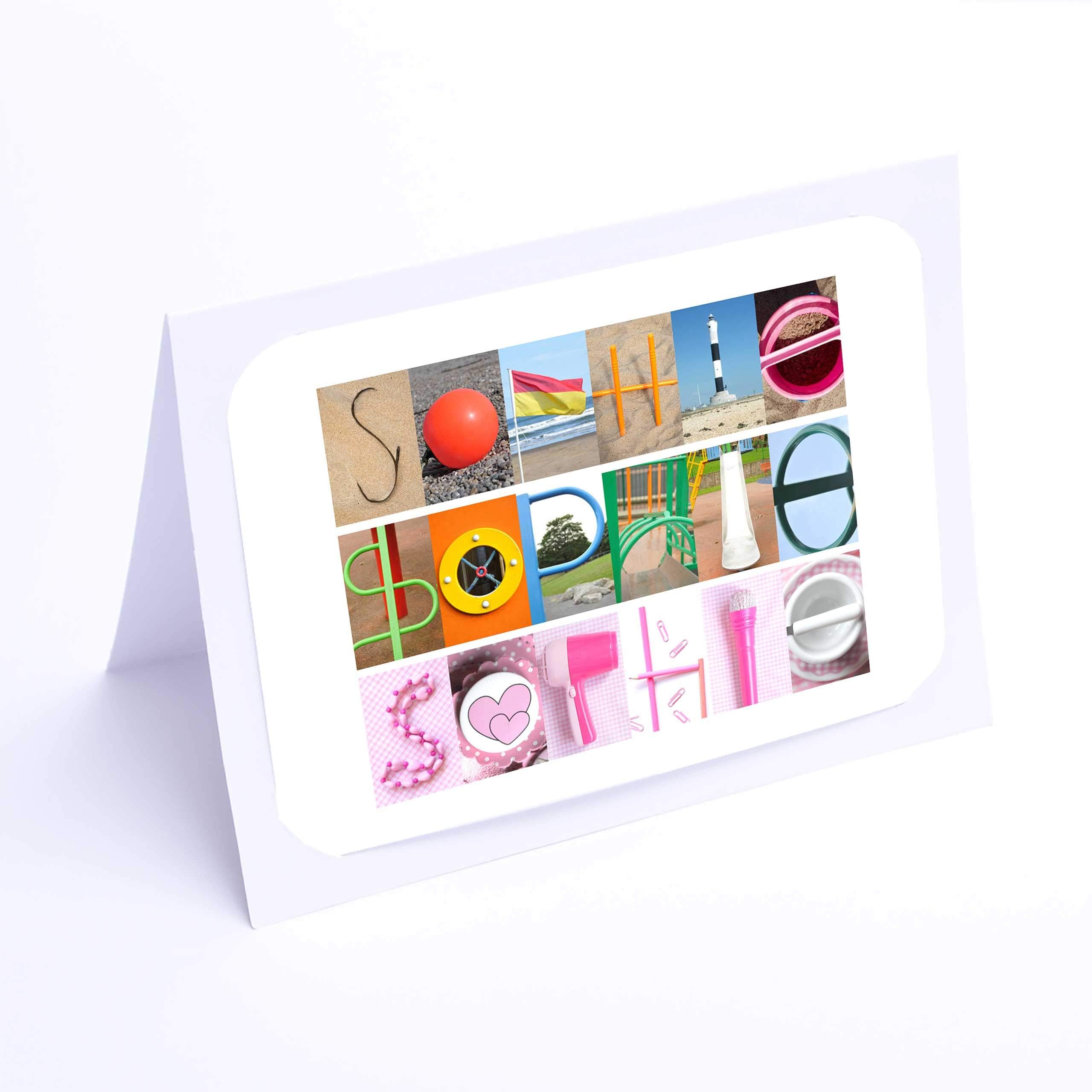 Personalised Name Gifts For Kids. Sophie 7x5 photo print.