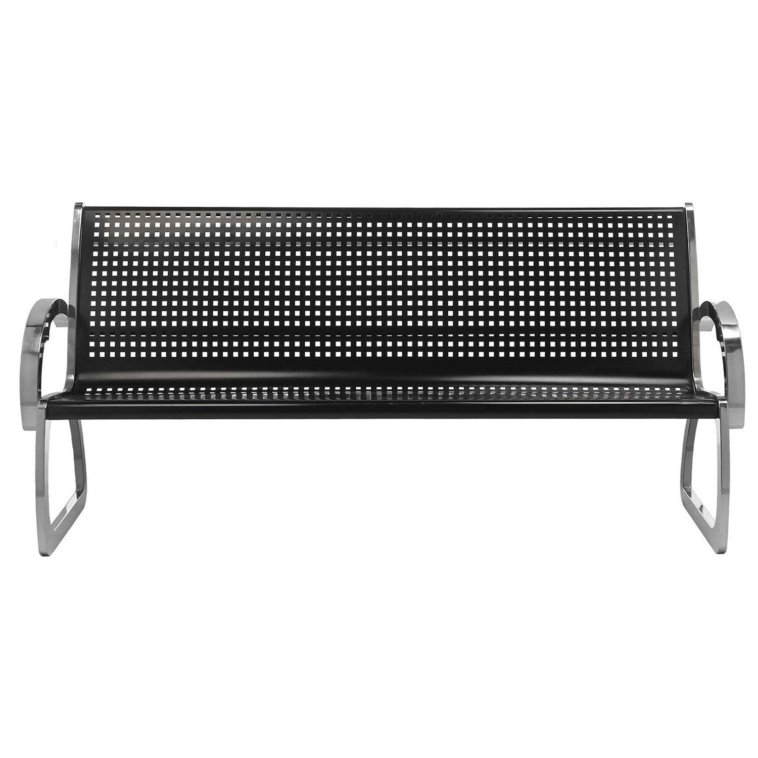 Commercial Zone 4' Black Bench Stainless Sides