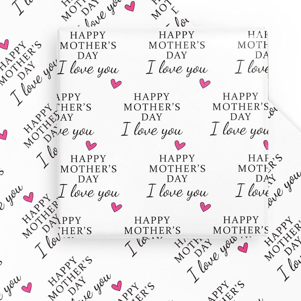 Amazon.com: WRAPAHOLIC Mother's Day Wrapping Paper Sheet - 6 Sheets Happy Mother's Day I Love You Design Folded Flat for Party, Celebration - 19.7 Inch X 27.5 Inch Per Sheet : Health & Household amazon-com-wrapaholic-mother-s-day-wrapping-paper-sheet-6-sheets-happy-mother-s-day-i-love-you-design-folded-flat-for-party-celebration-19-7-inch-x-27-5-inch-per-sheet-health-household