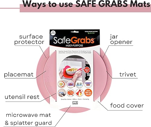 Miniatura 5 de Safe Grabs Tapete original para microondas como se ve en Shark Tank, protector de salpicaduras, salvamanteles, almohadilla caliente, soporte para