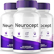 Neurocept Supplement, Neurocept Pills, Neurocept Capsules, Official Brain Health Supplement for Memory, Maximum Strength, Function Advanced Nootropic Pills Support, Neuro Cept Reviews (3 Pack)