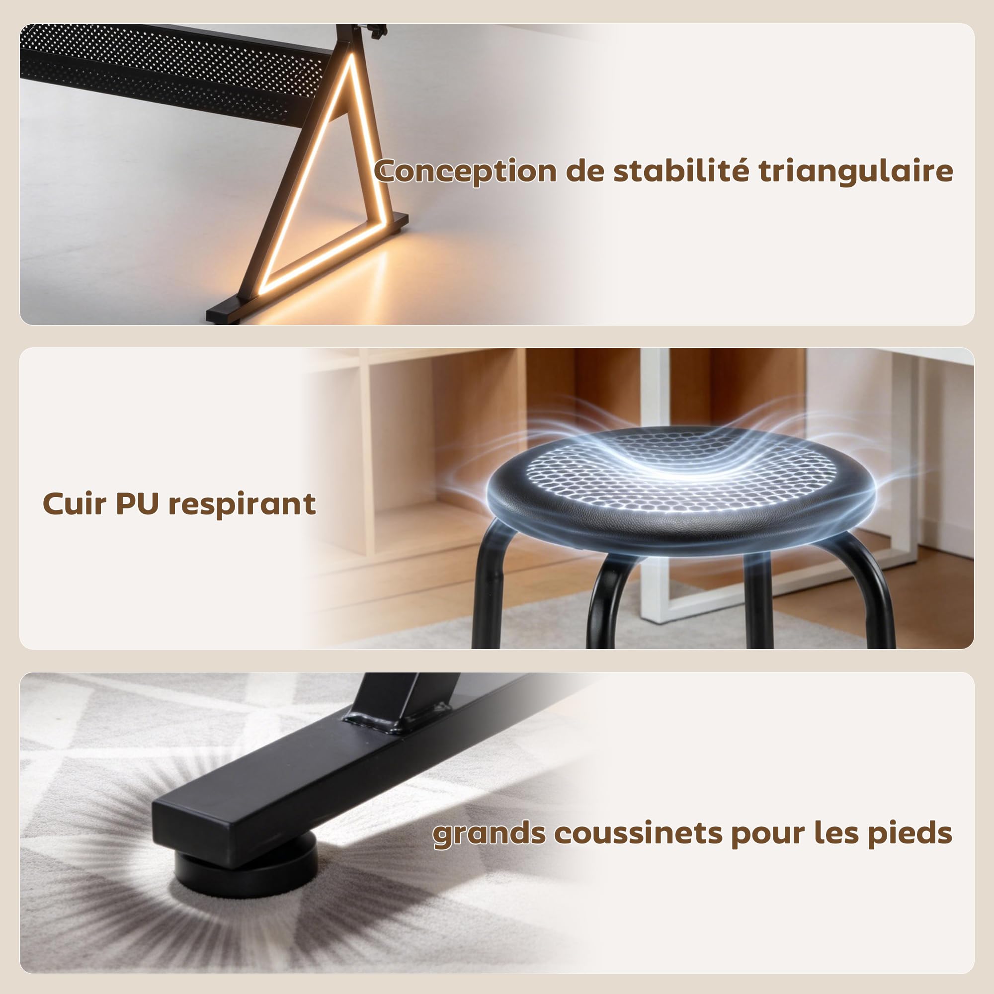 HOMCOM Table à Dessin avec Tabouret, 2 Tiroirs, Hauteur Réglable, Blanc