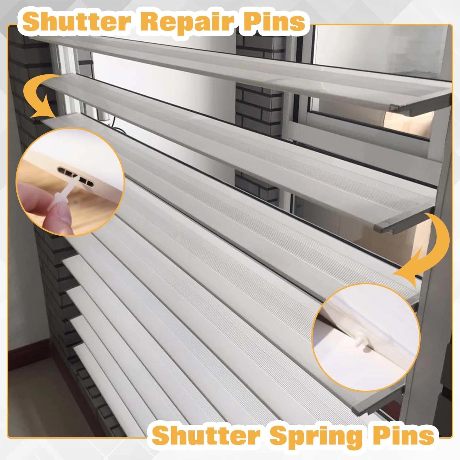 LEONTOOL 85 Pieces Plantation Shutter Repair Kit, Includes Plastic Spring Loaded Shutters Pins - Image 4