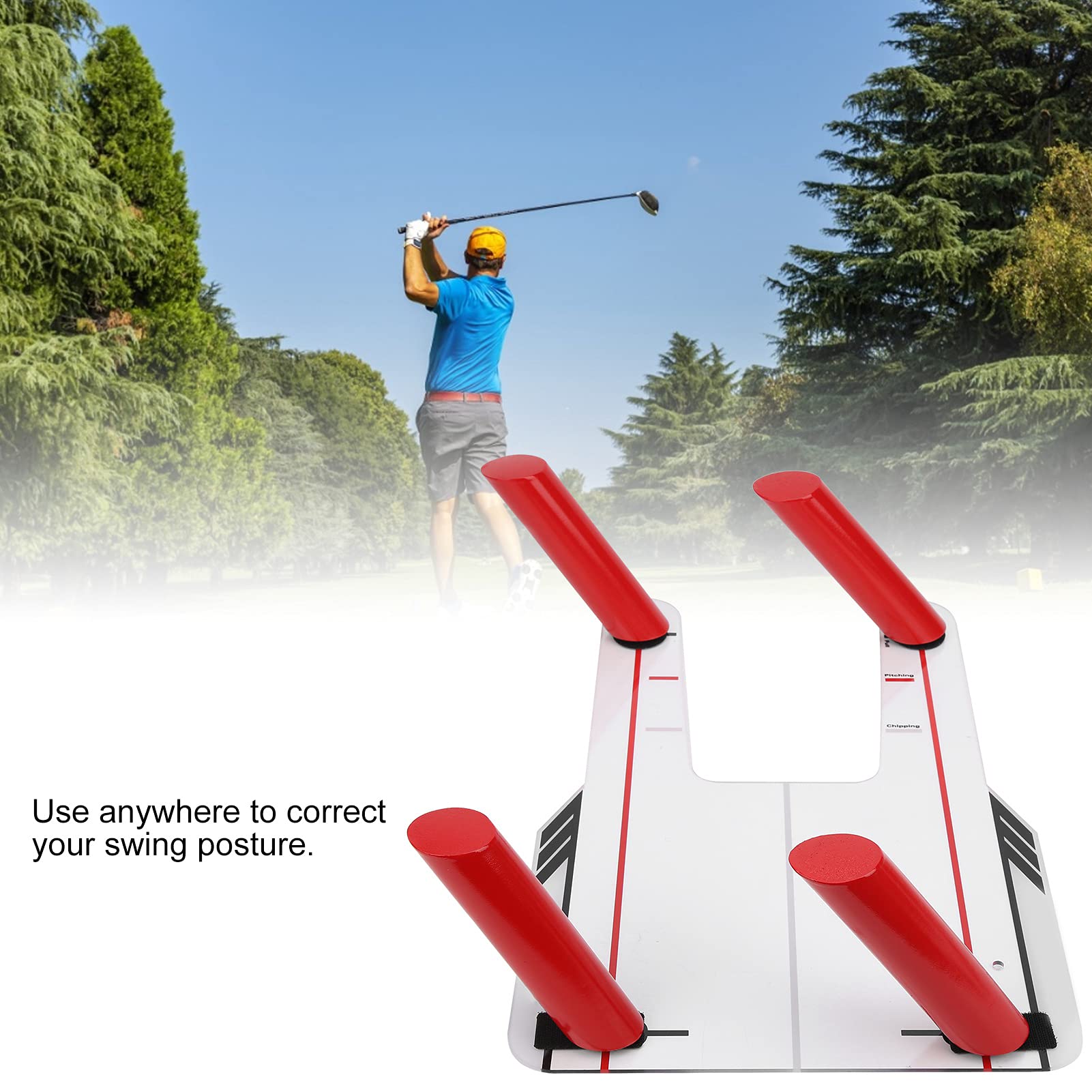 Golf Swing Trainer Putting Mirror Board PC Infrangibile Pratica Swing Golf Training Aids per Principianti e Amanti del Golf