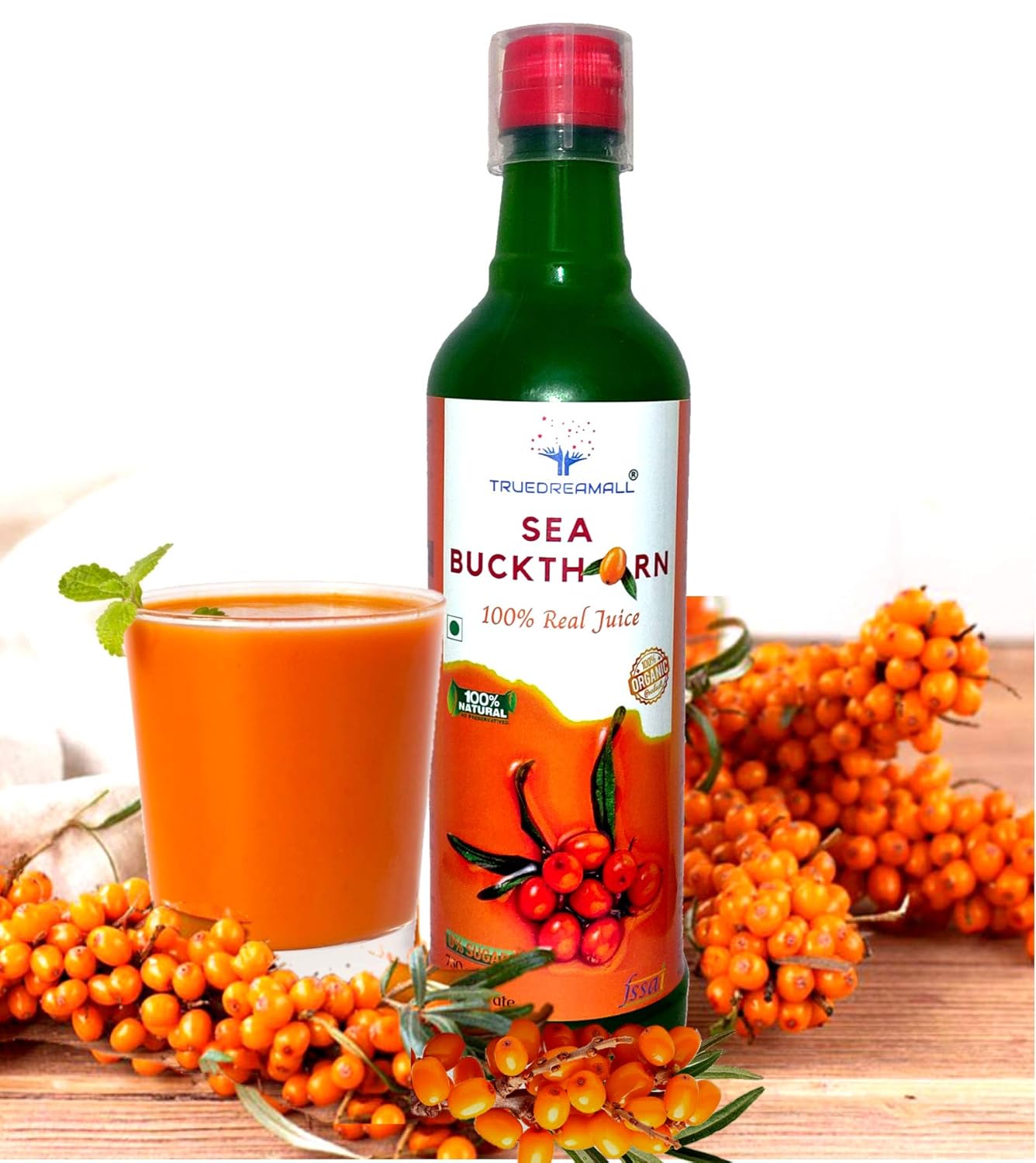 TRUEDREAMALL SeaBuckthorn Juice10 times more Vitamin C than Oranges