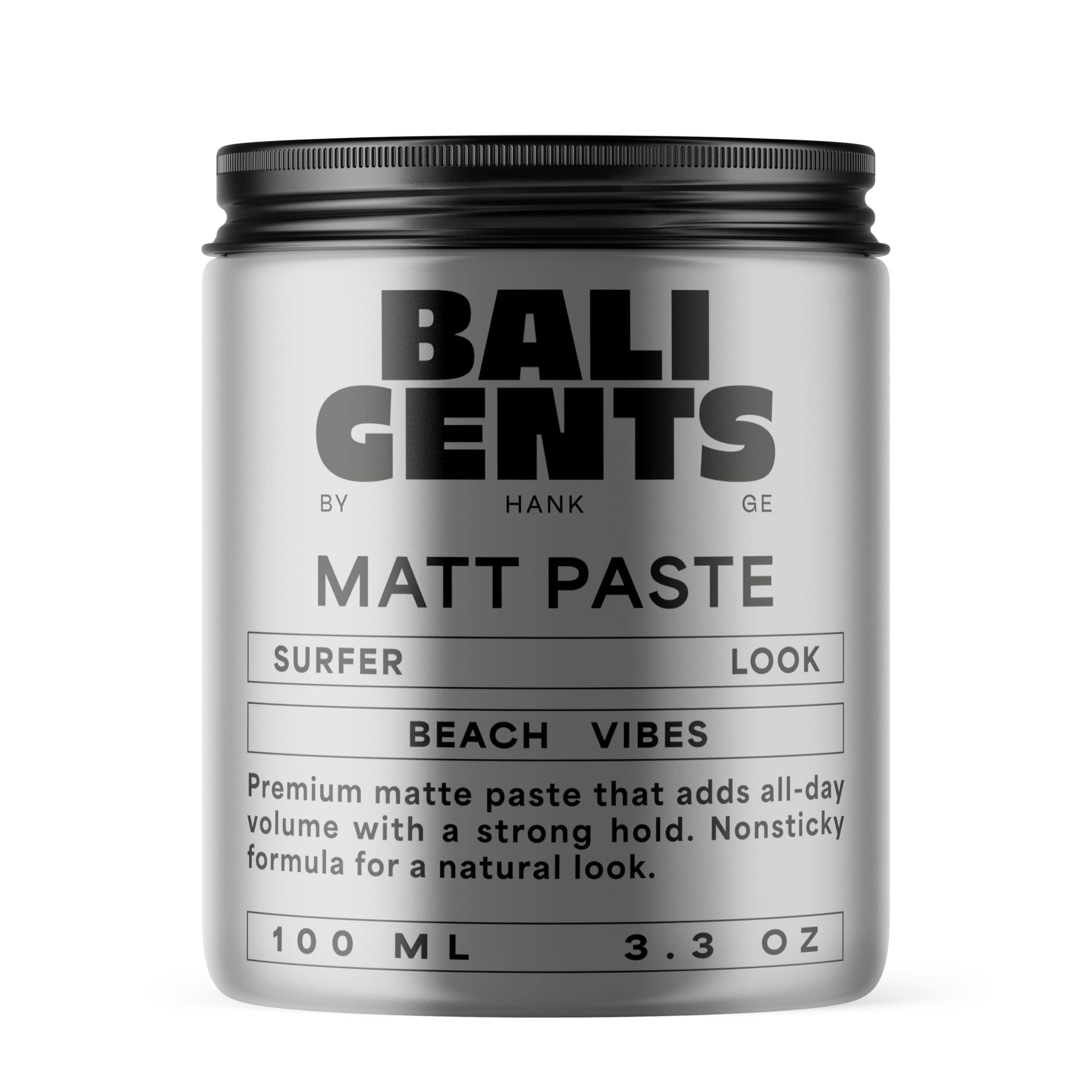 BALI GENTS Matt Paste – Haarstyling-Paste für Männer mit starkem Halt & mattem Finish – Stylingcreme mit Kokos- & Candelillawachs – 100 ml