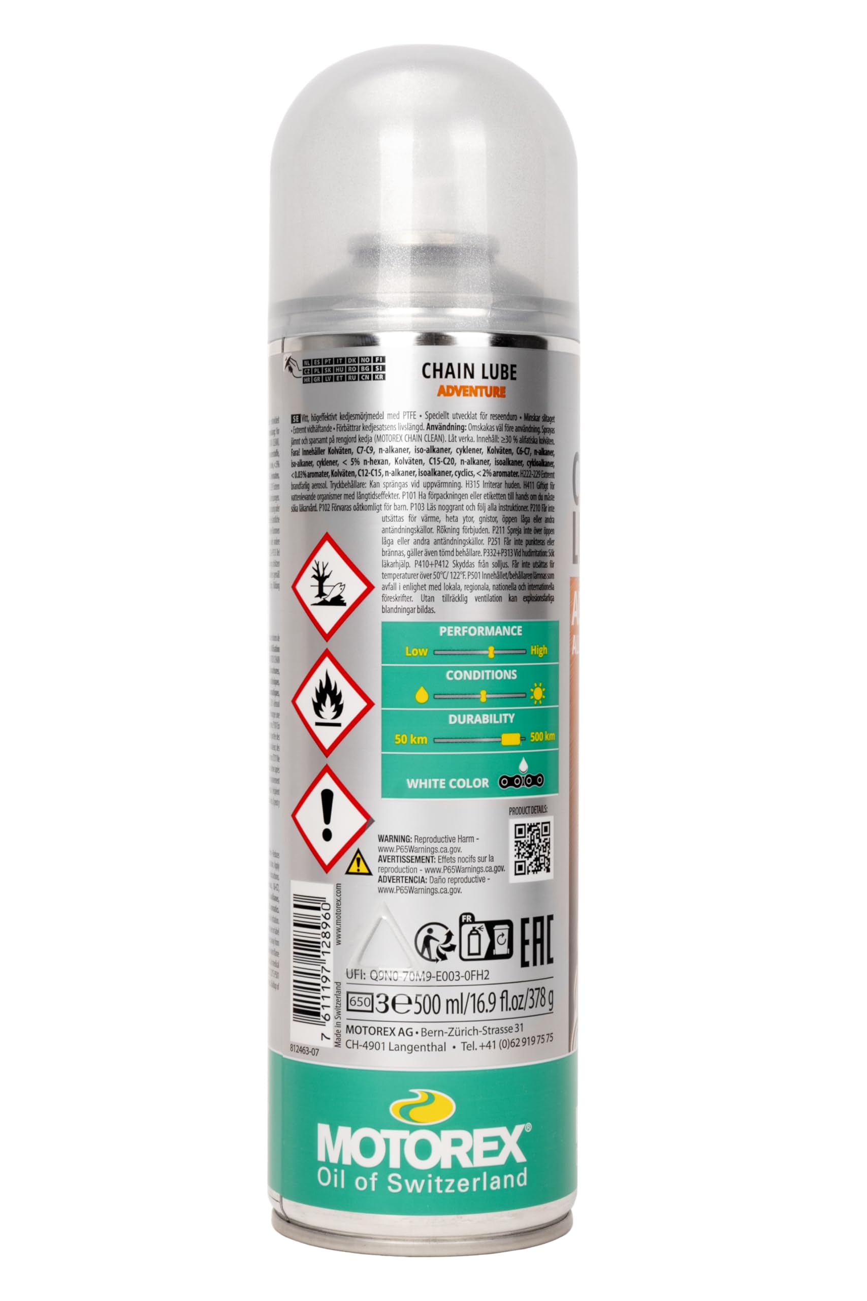 Motorex Lubrifiant CHAINLUBE Adventure Spray