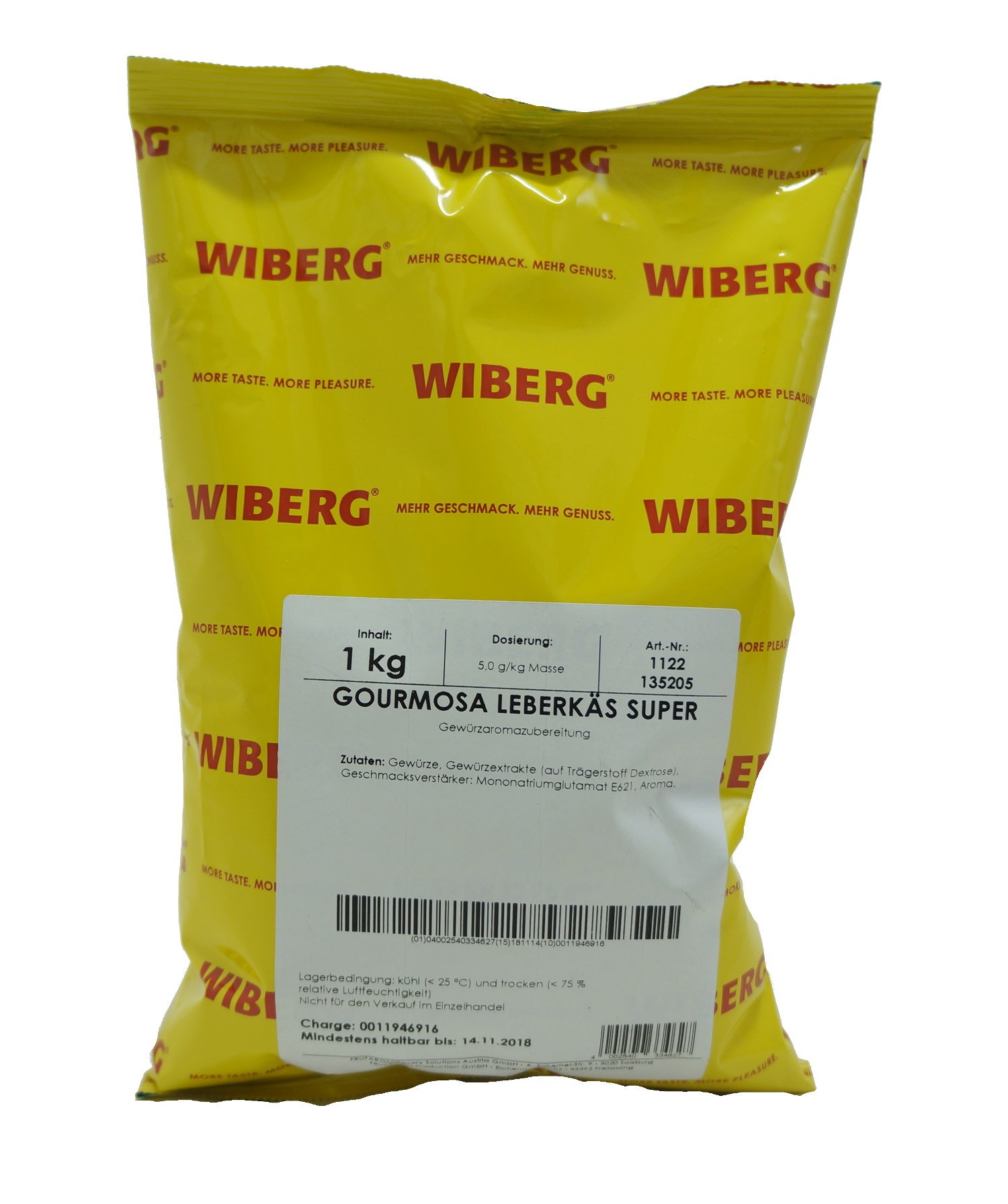 Gourmosa Leberkäs Super 1kg - WIBERG, Herstellung von Leberkäse