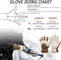 Vista 21 de HANDLANDY Guantes de trabajo aislados, guantes térmicos de invierno impermeables para hombres y mujeres Negro-Amarillo