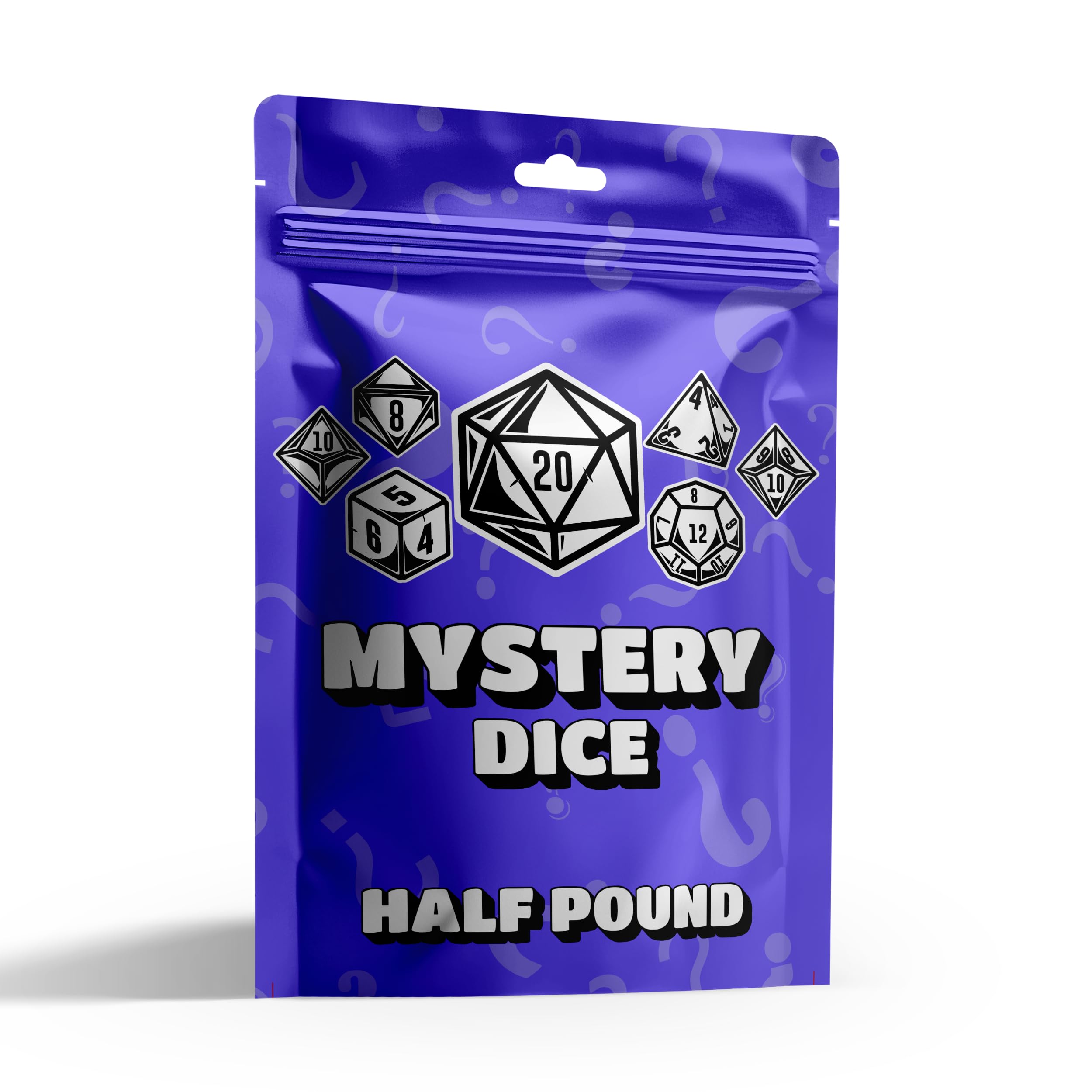 Half-Pound Mystery Dice Bag – Full Polyhedral Sets & Unique Secret Styles - Rainbow Transparent, Starry, Pearlescent, & Jade Textured Dice for RPG Gamers & Collectors